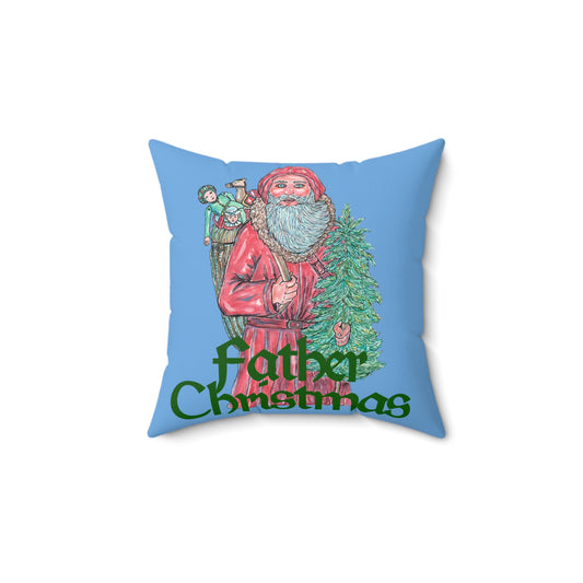 Christmas Spun Polyester Square Pillow