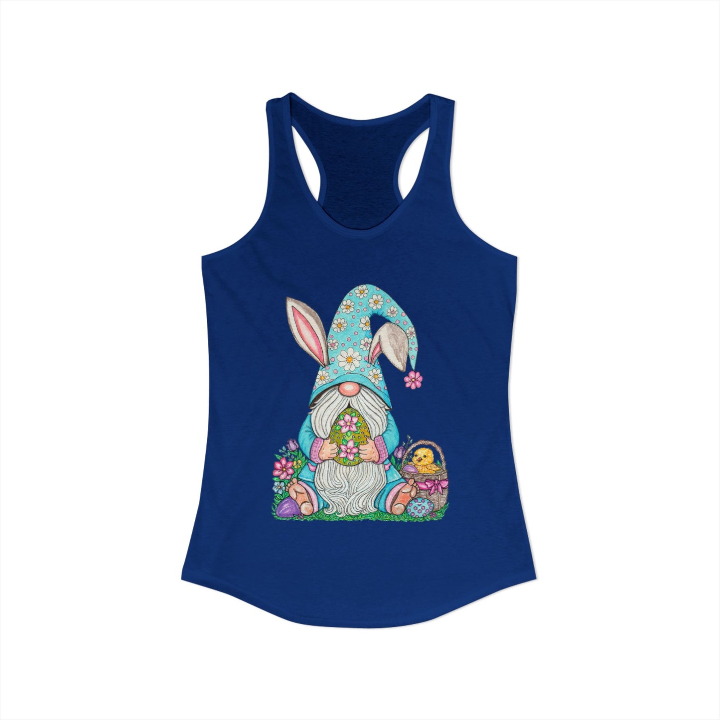 Easter Gnome Women's Ideal Racerback Tank