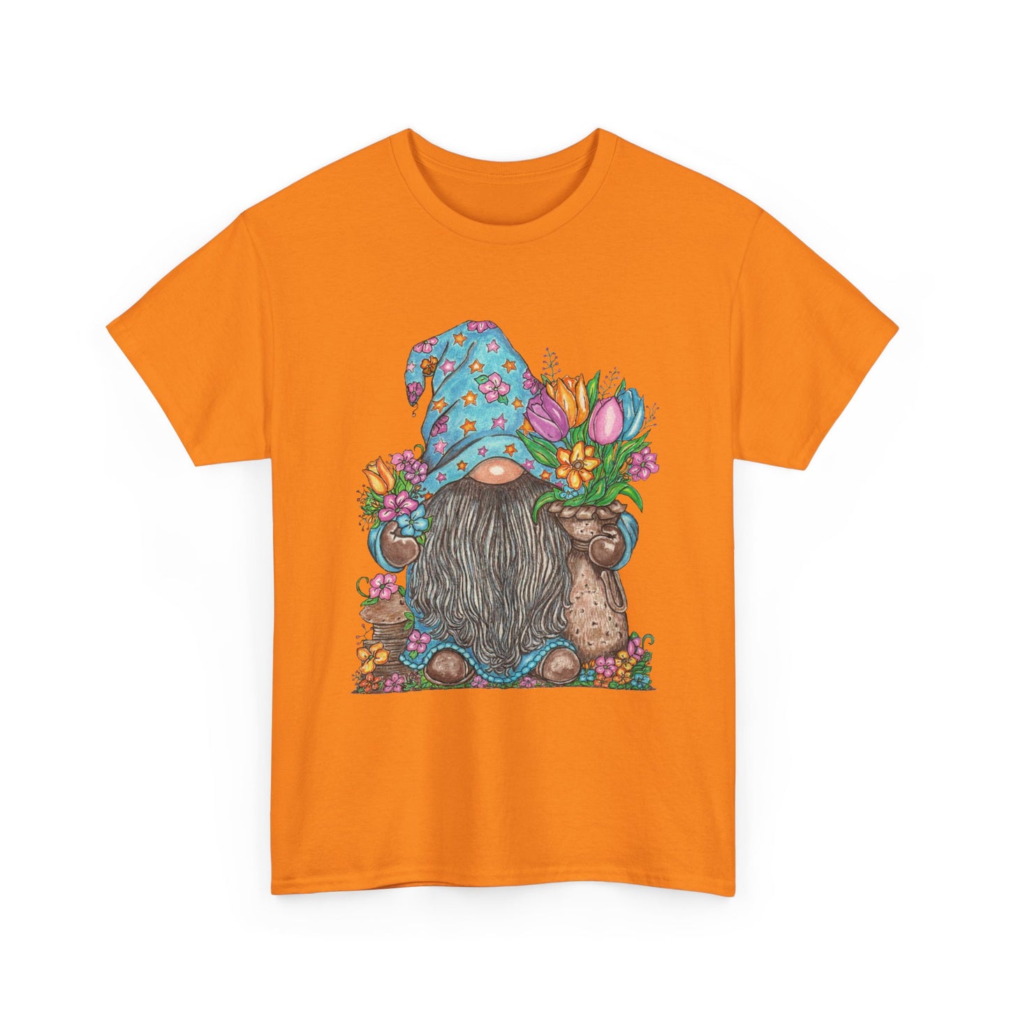 Gardening Gnome Unisex Heavy Cotton Tee