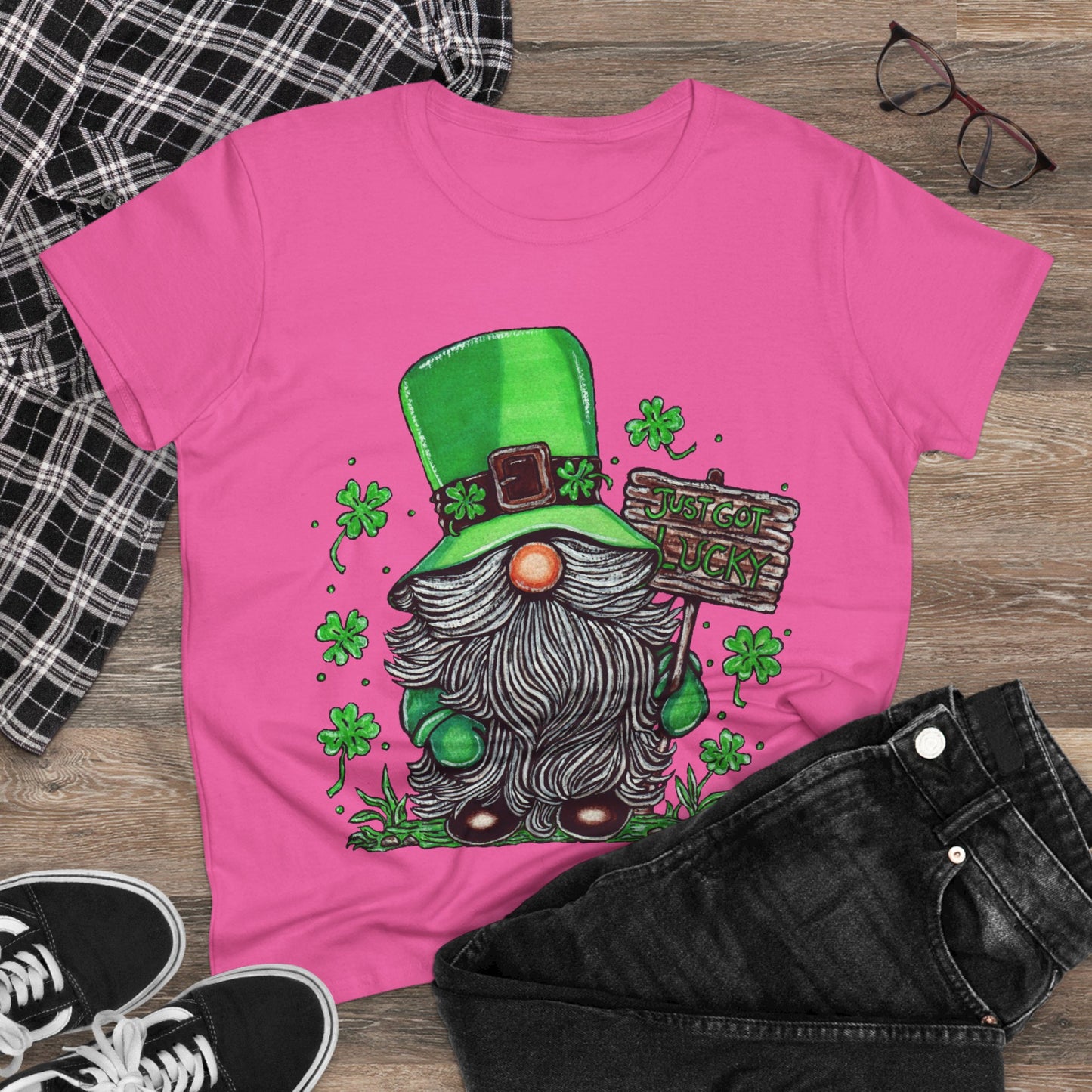Gnomish Leprechaun Women's Midweight Cotton Tee