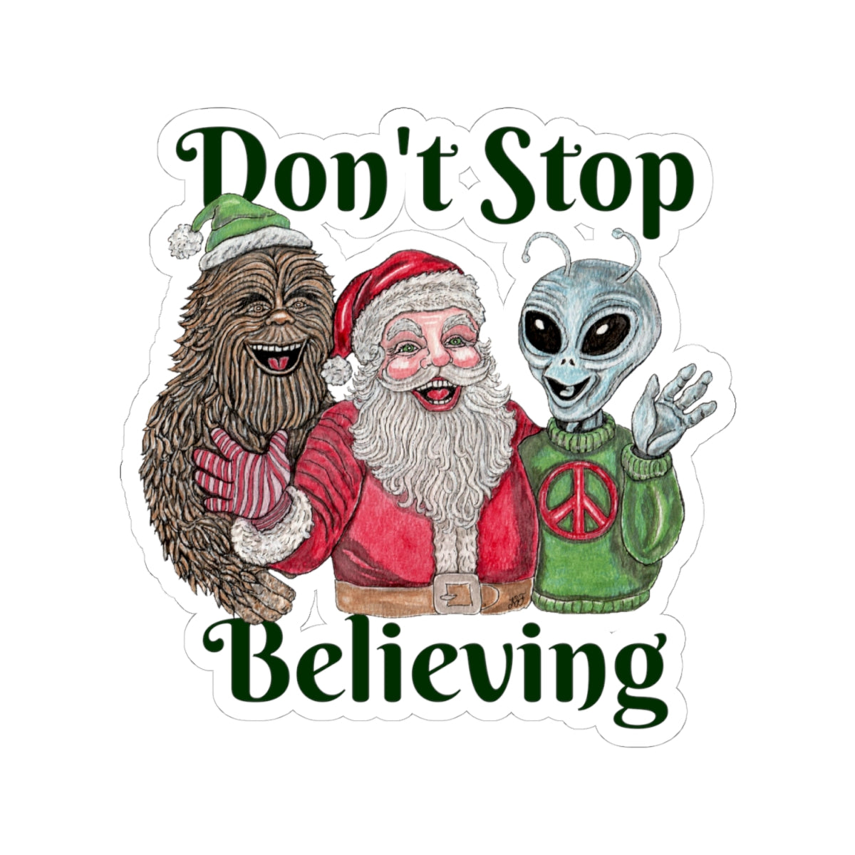 Don't Stop Believing Kiss-Cut Stickers