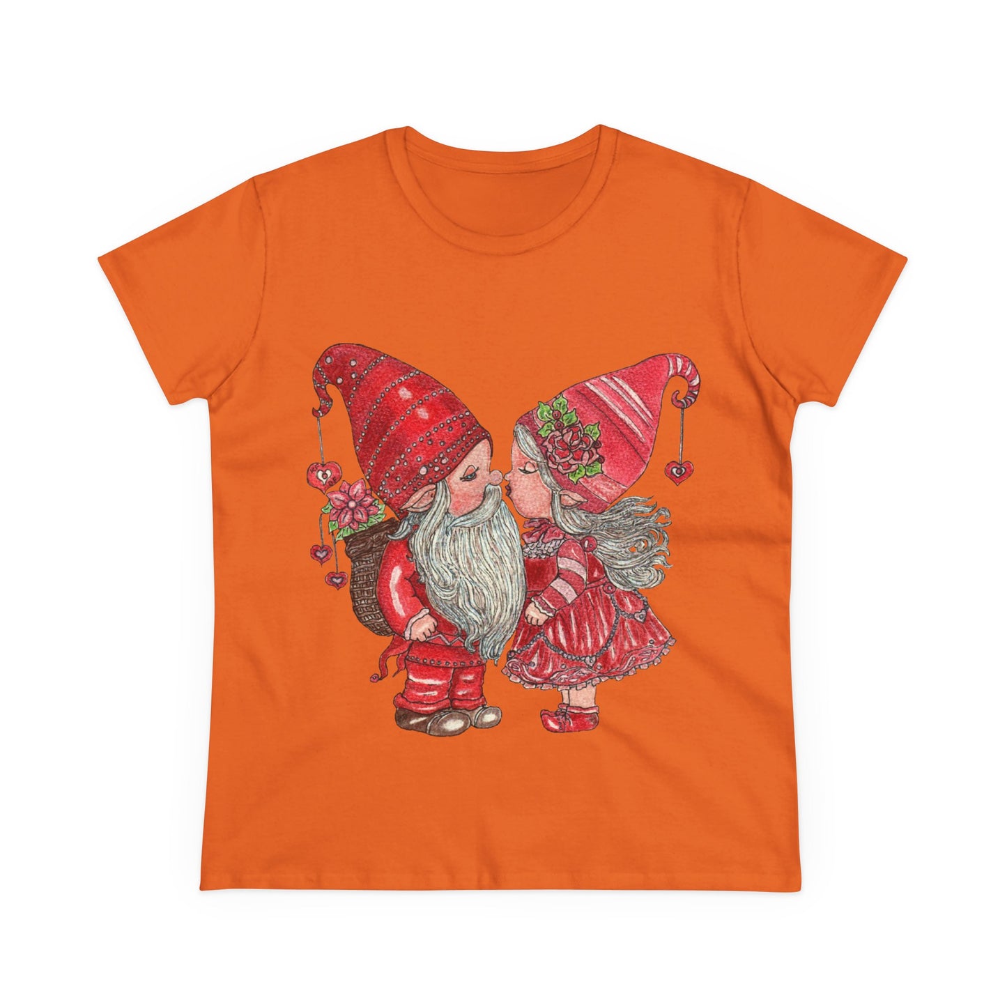 Gnome Lovers Women's Midweight Cotton Tee