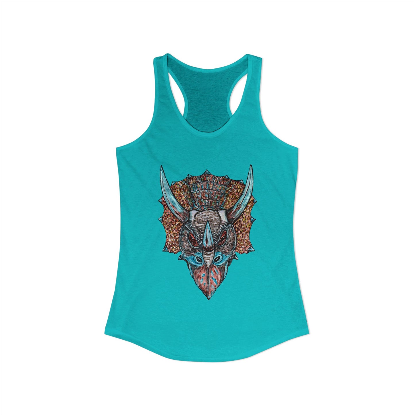 Triceratops Women's Ideal Racerback Tank