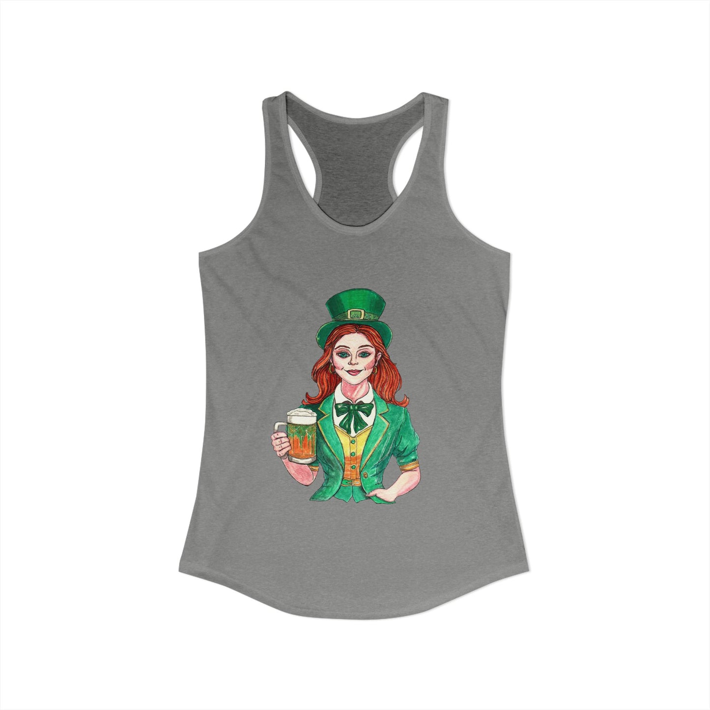 Paddys Day Cheers Women's Ideal Racerback Tank
