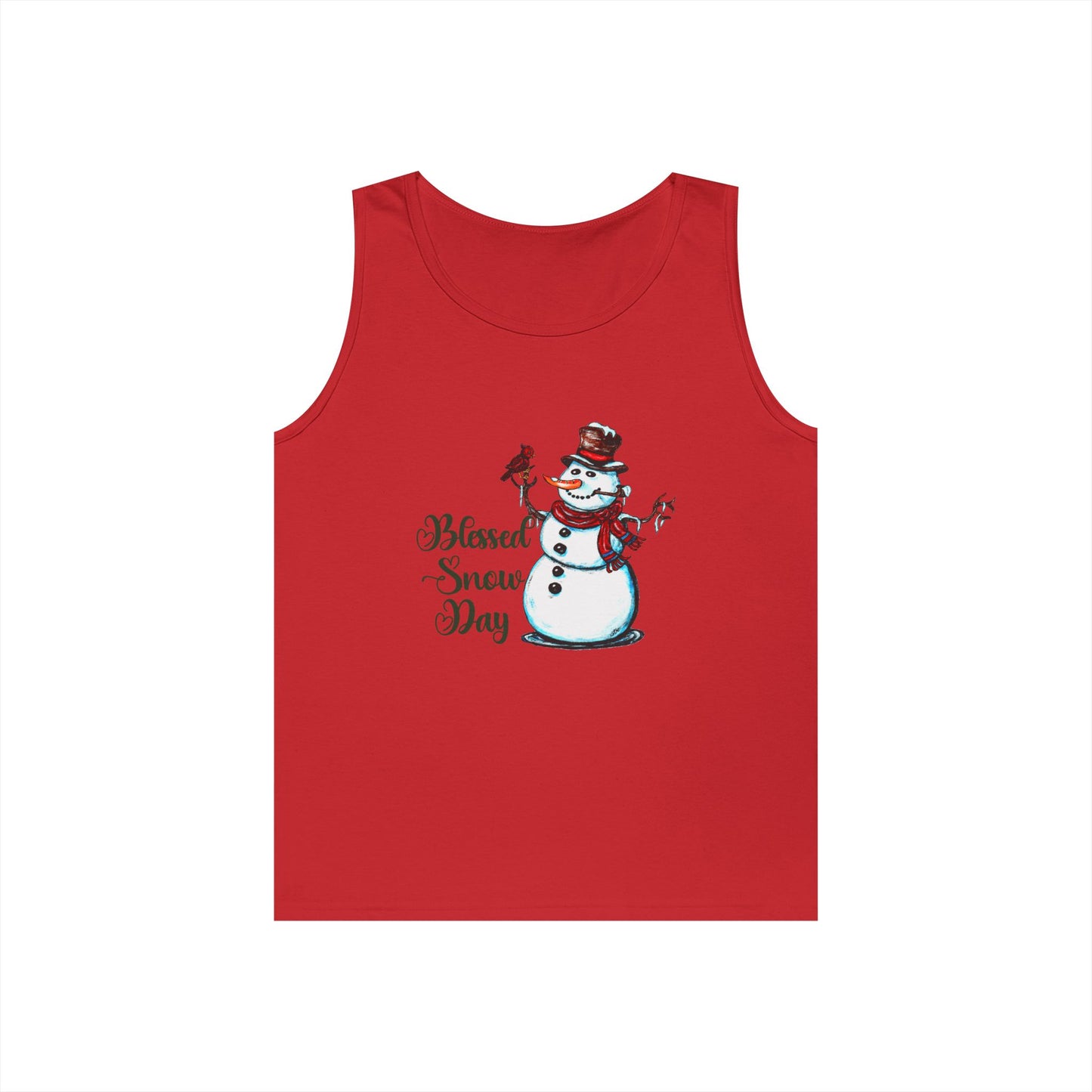 Blessed Snow Day Unisex Heavy Cotton Tank Top