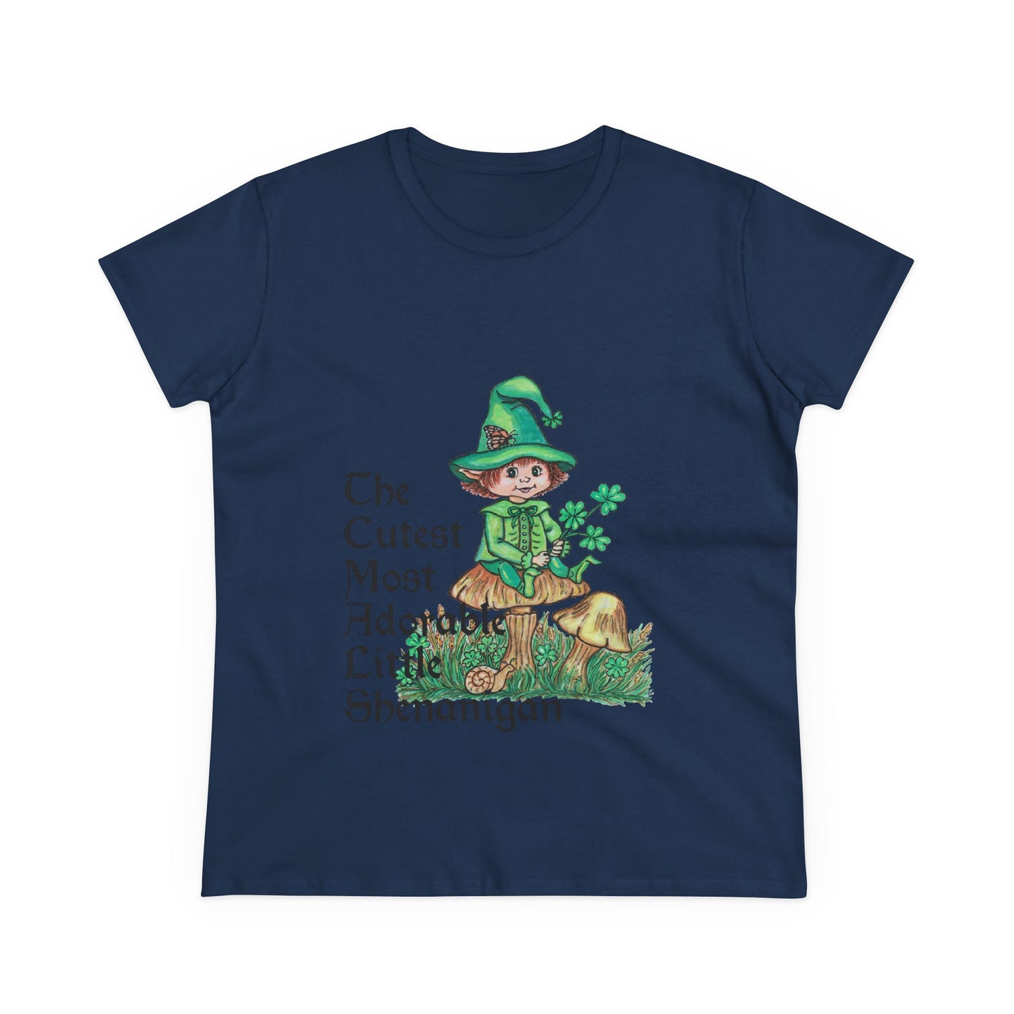 Cutest Leprechaun Women's Midweight Cotton Tee