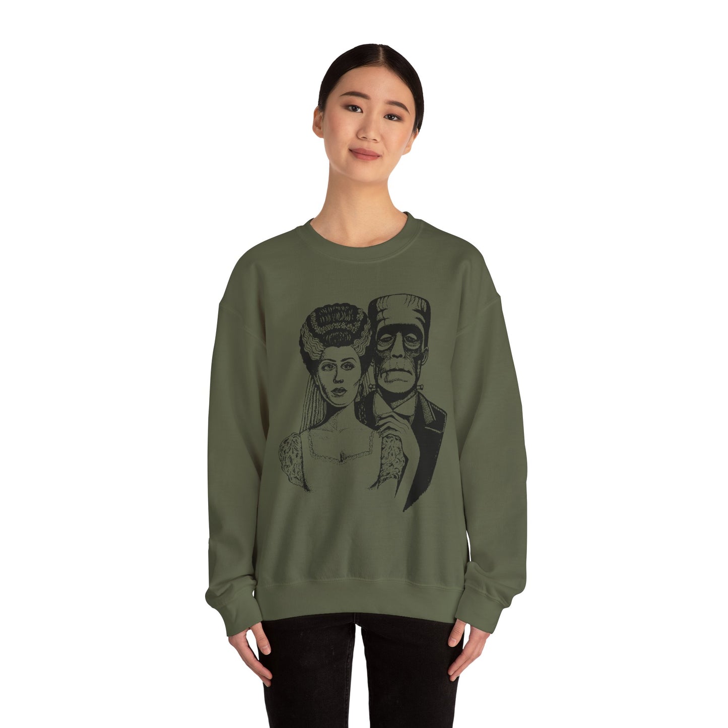 Frankenstein and Bride Unisex Heavy Blend™ Crewneck Sweatshirt