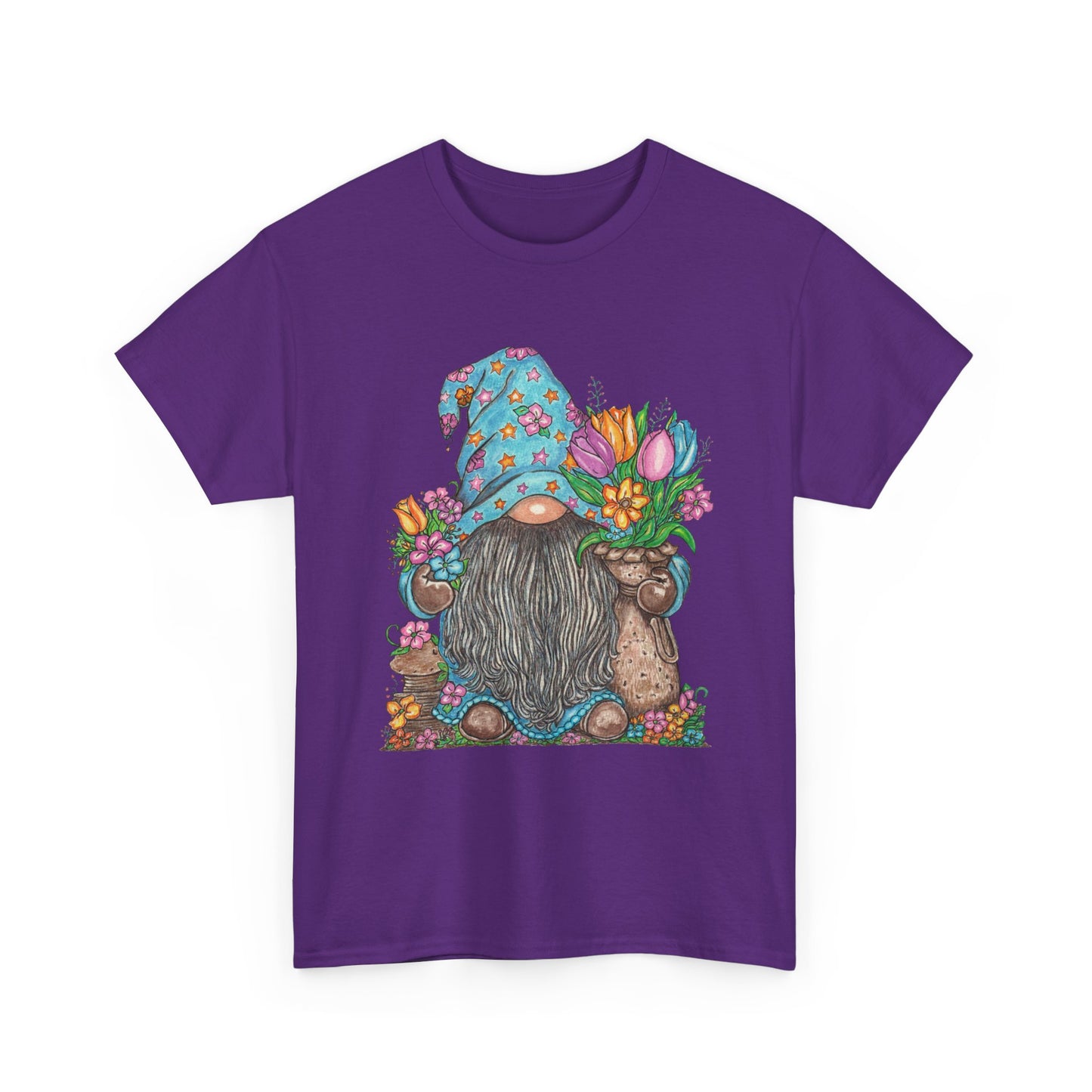 Gardening Gnome Unisex Heavy Cotton Tee