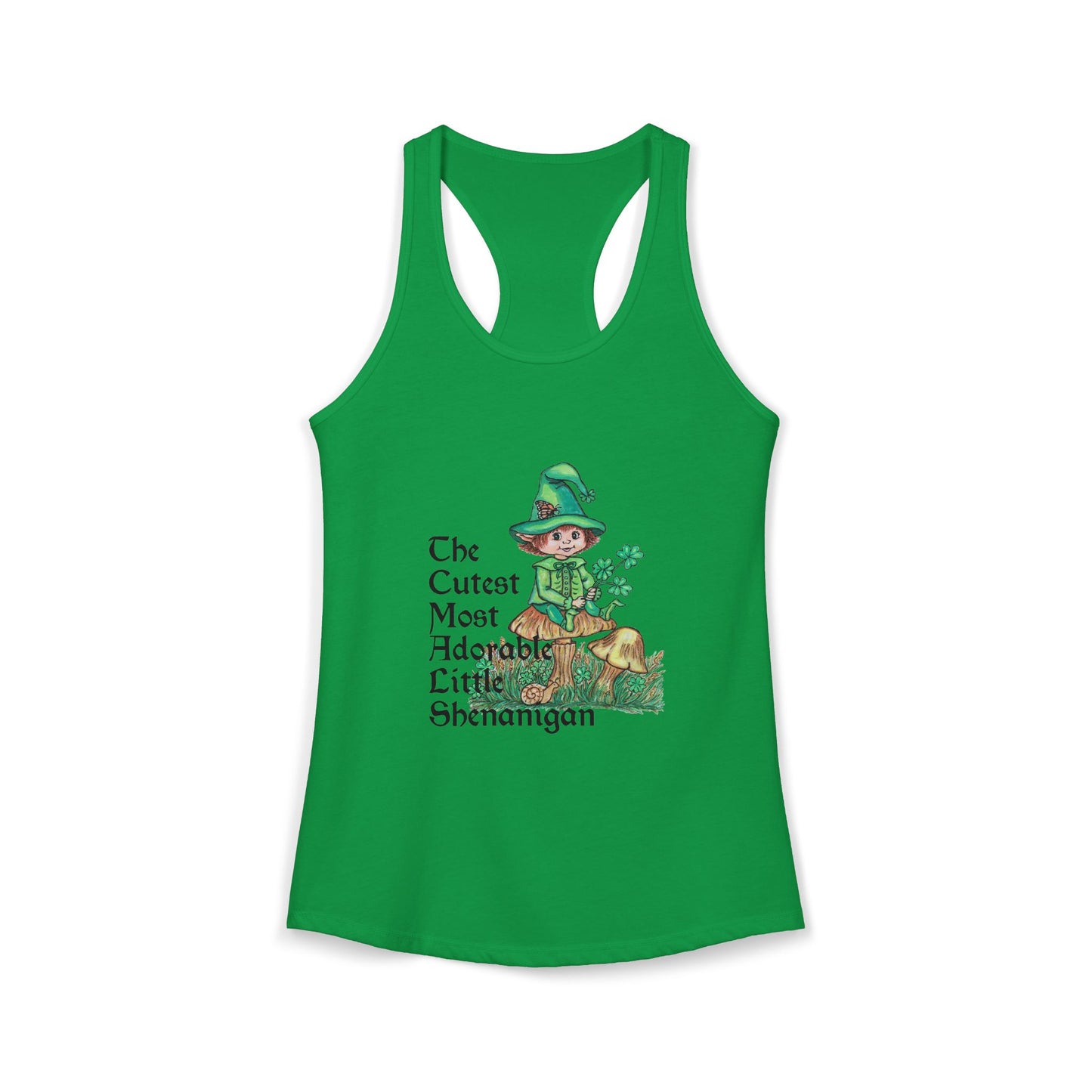 Cutest Leprechaun Women's Ideal Racerback Tank