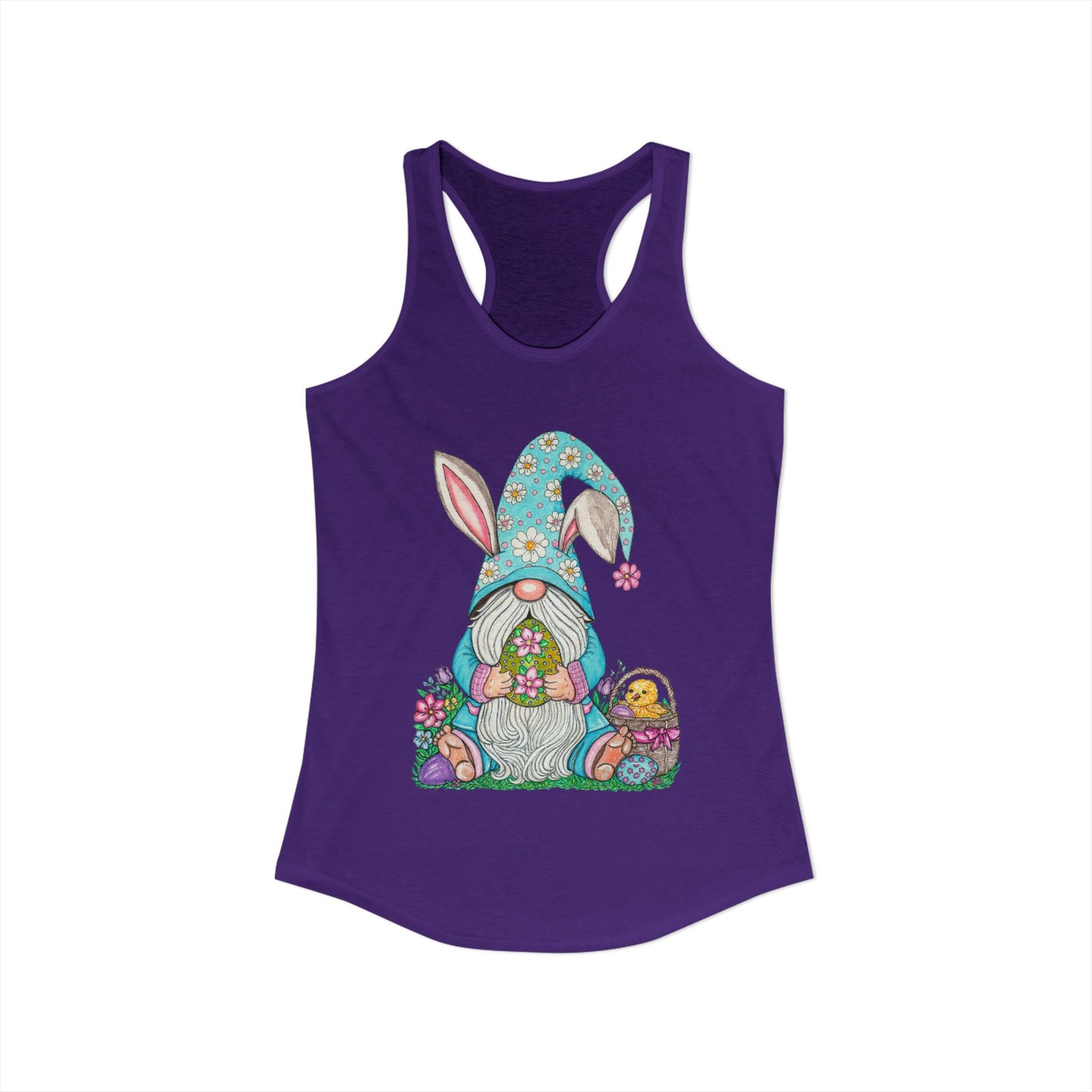 Easter Gnome Women's Ideal Racerback Tank