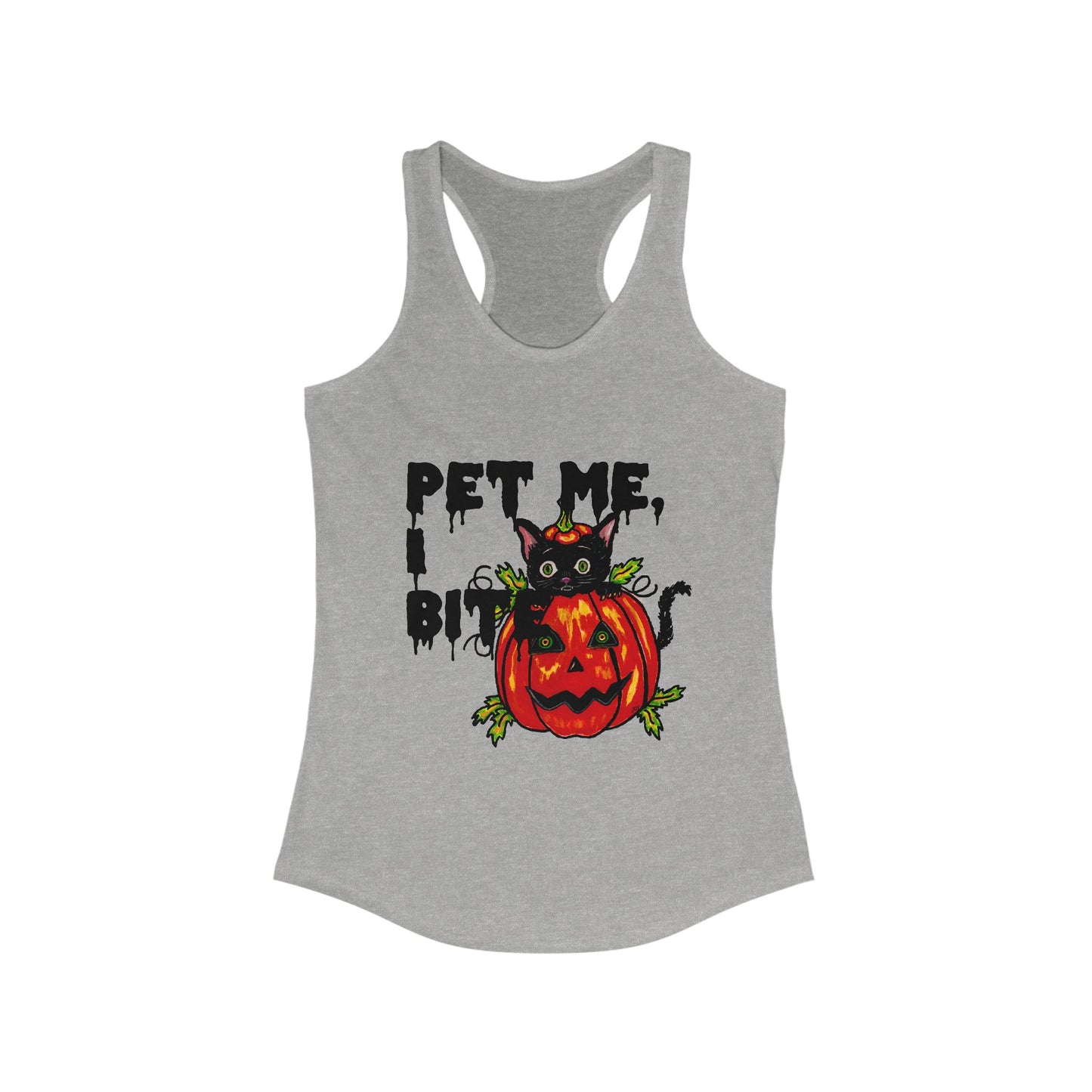 Pet me Women's Ideal Racerback Tank