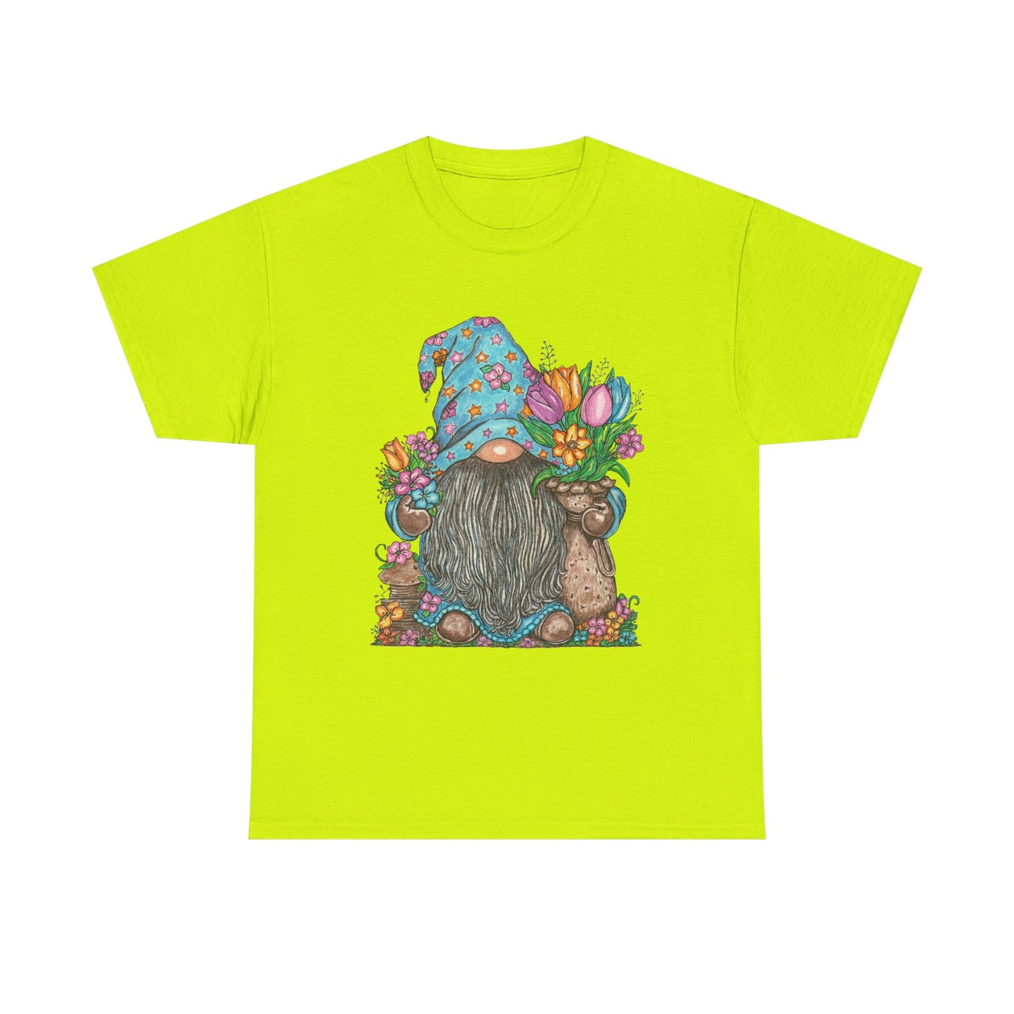 Gardening Gnome Unisex Heavy Cotton Tee