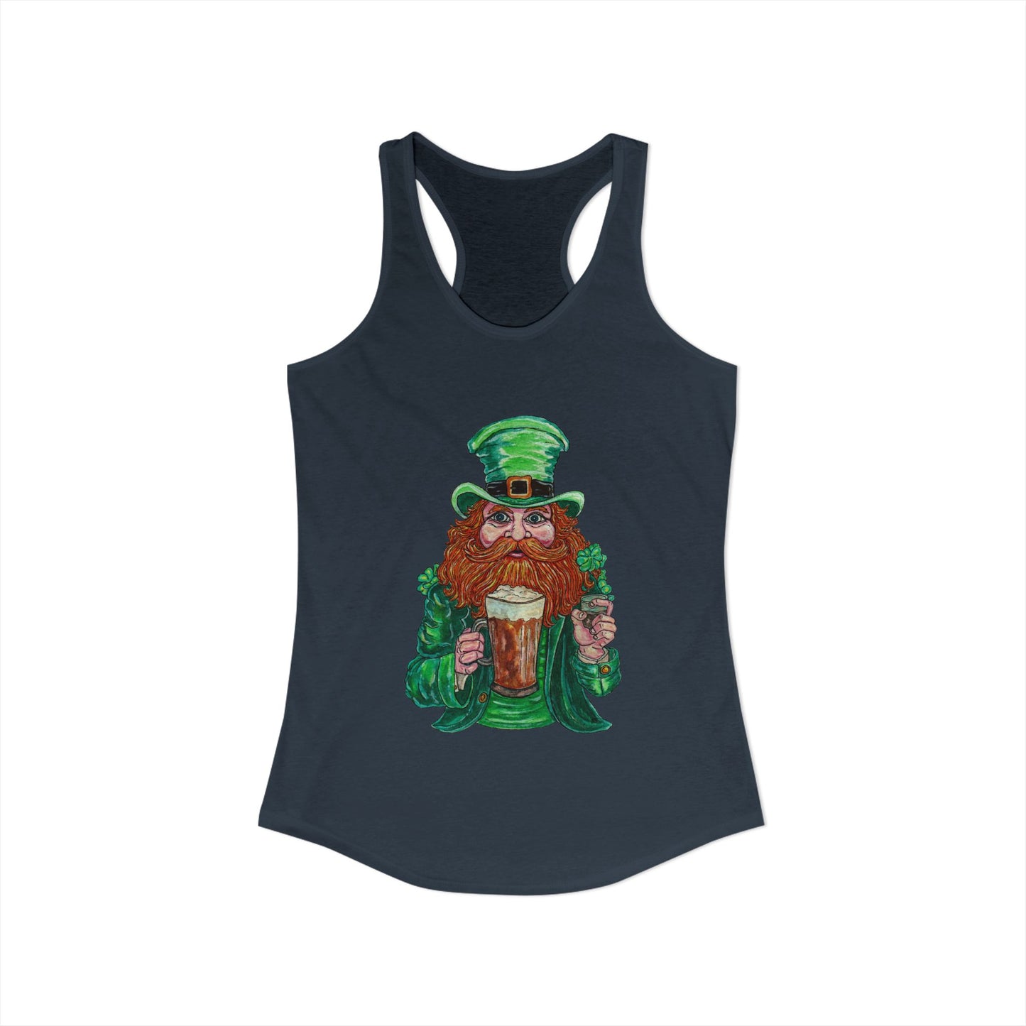 Drunken Leprechaun Women's Ideal Racerback Tank