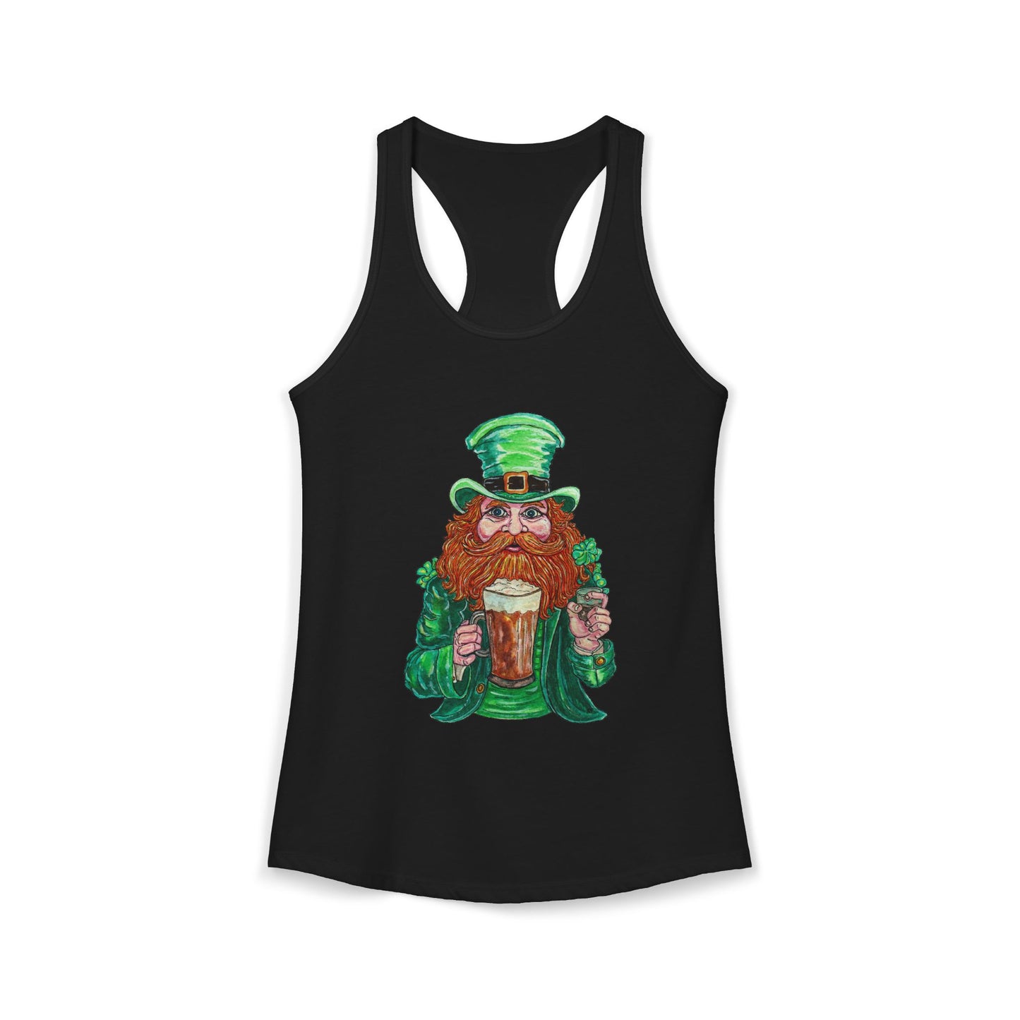 Drunken Leprechaun Women's Ideal Racerback Tank