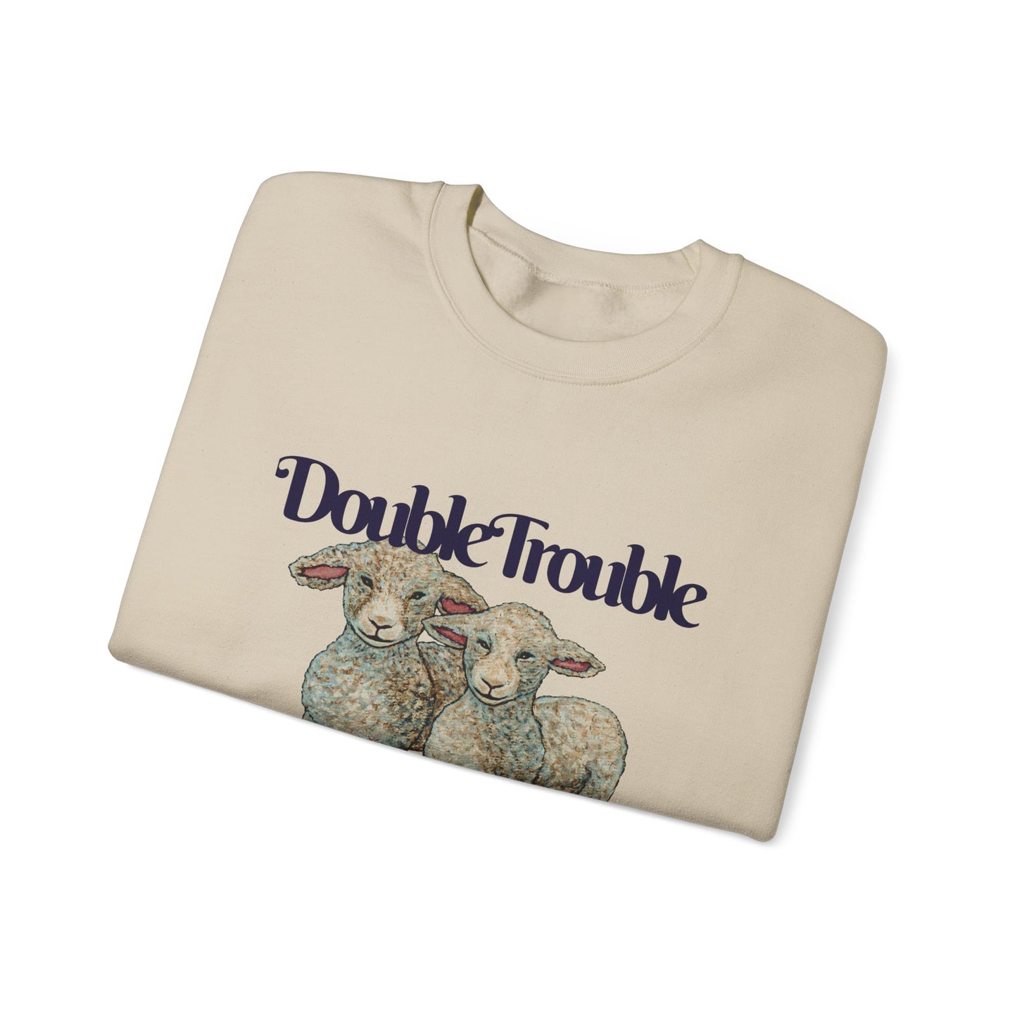 Double Trouble Double Fun Unisex Heavy Blend™ Crewneck Sweatshirt