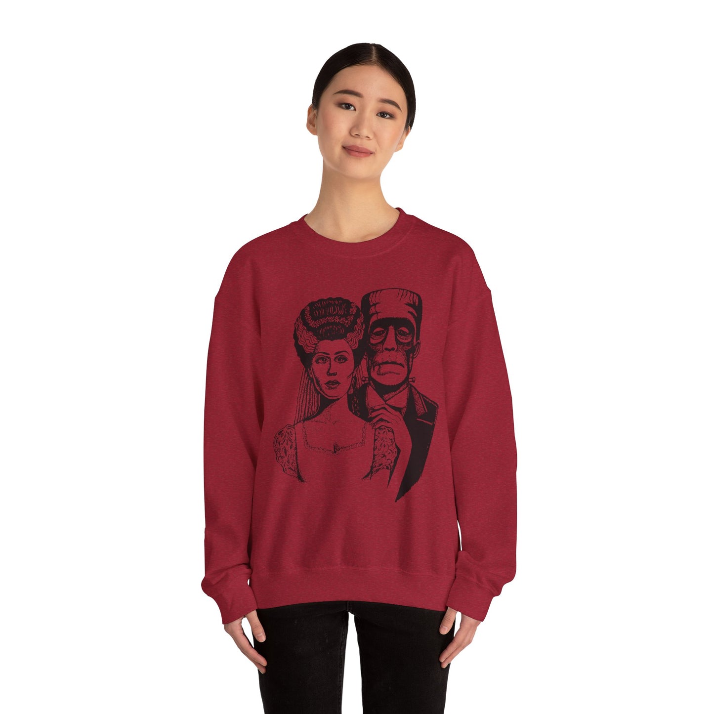 Frankenstein and Bride Unisex Heavy Blend™ Crewneck Sweatshirt
