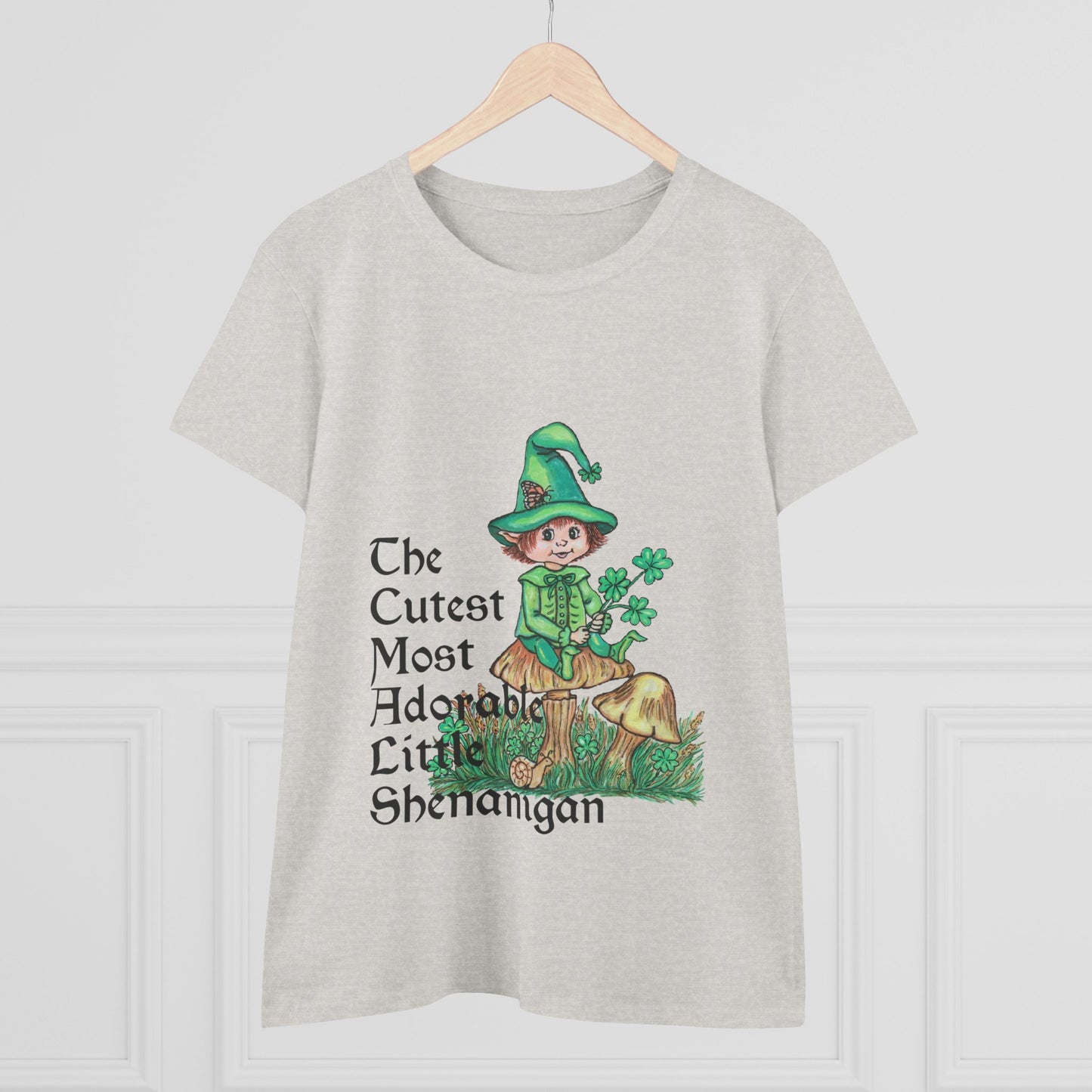 Cutest Leprechaun Women's Midweight Cotton Tee