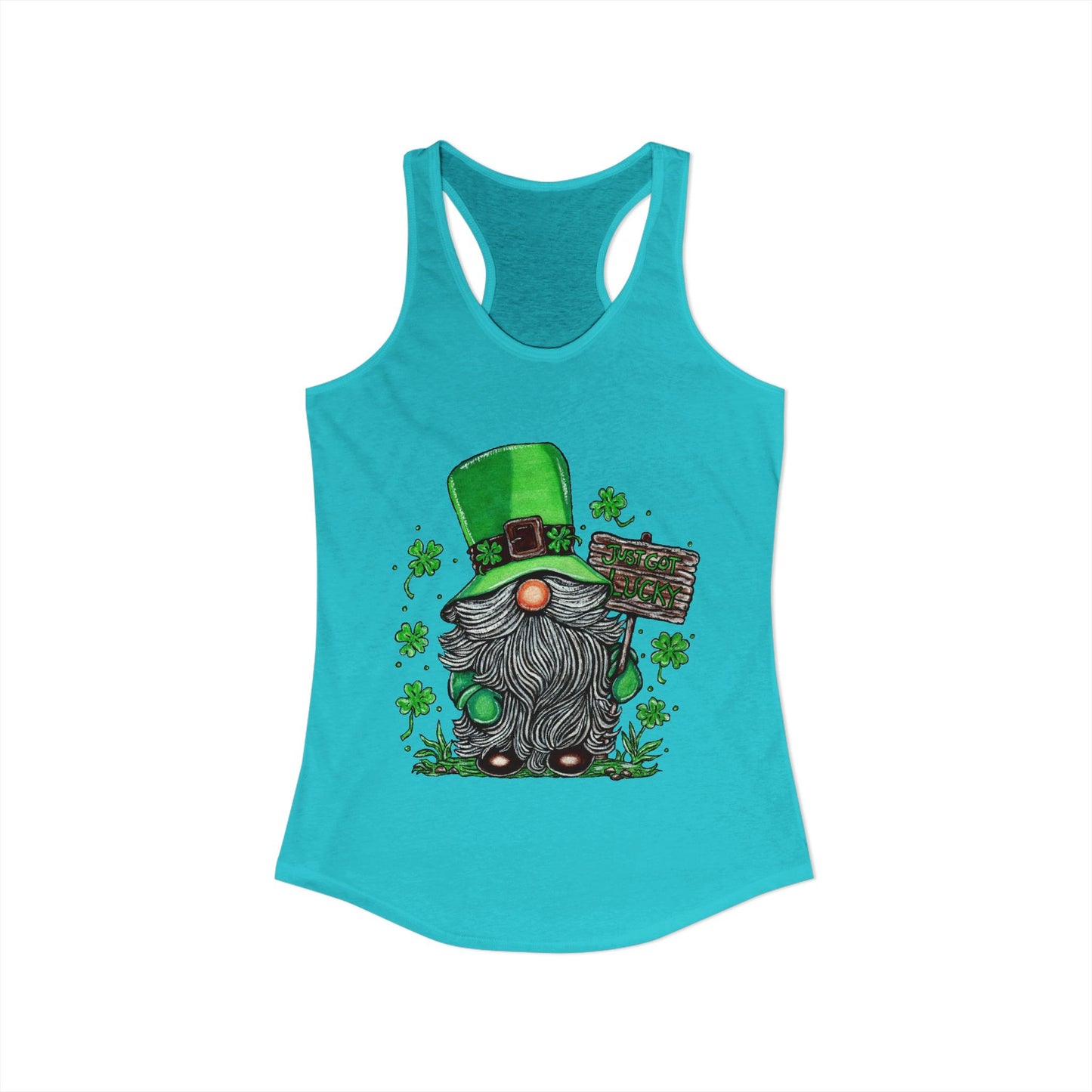 Gnomish Leprechaun Women's Ideal Racerback Tank