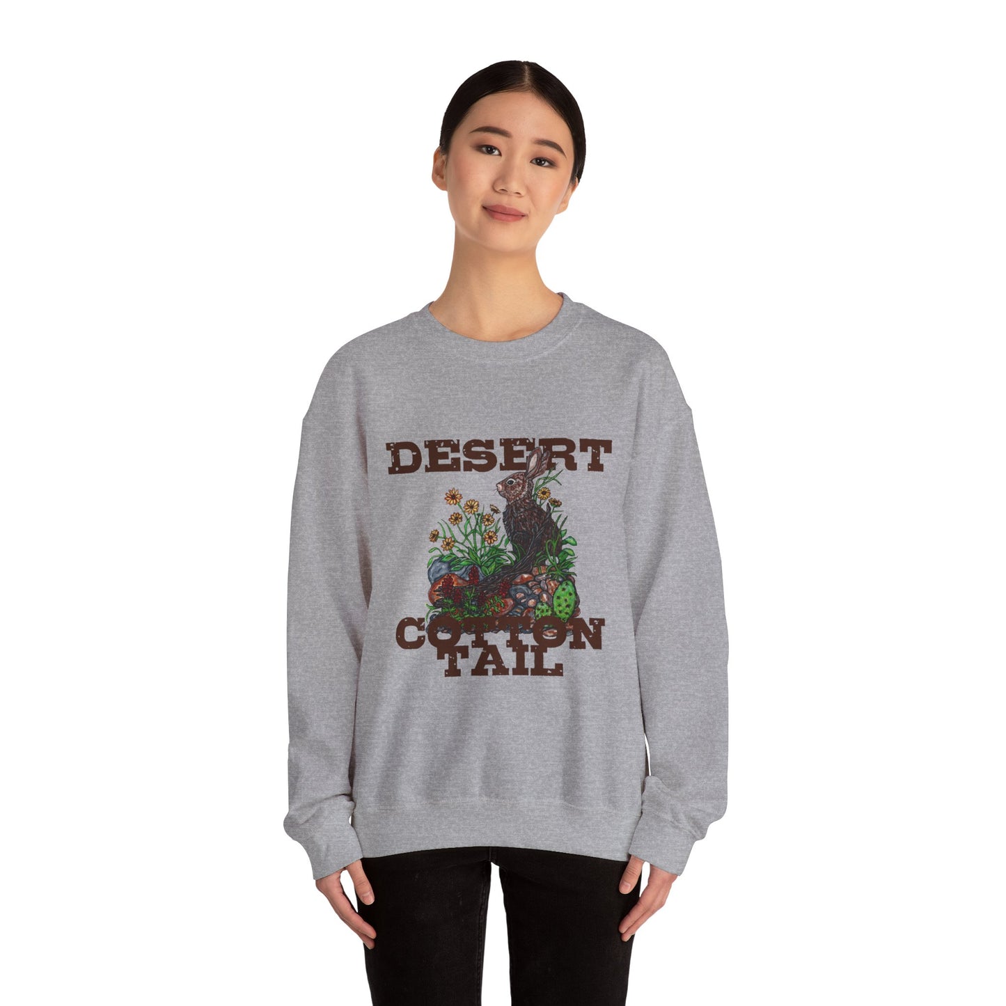 Desert Cotton Tail Unisex Heavy Blend™ Crewneck Sweatshirt