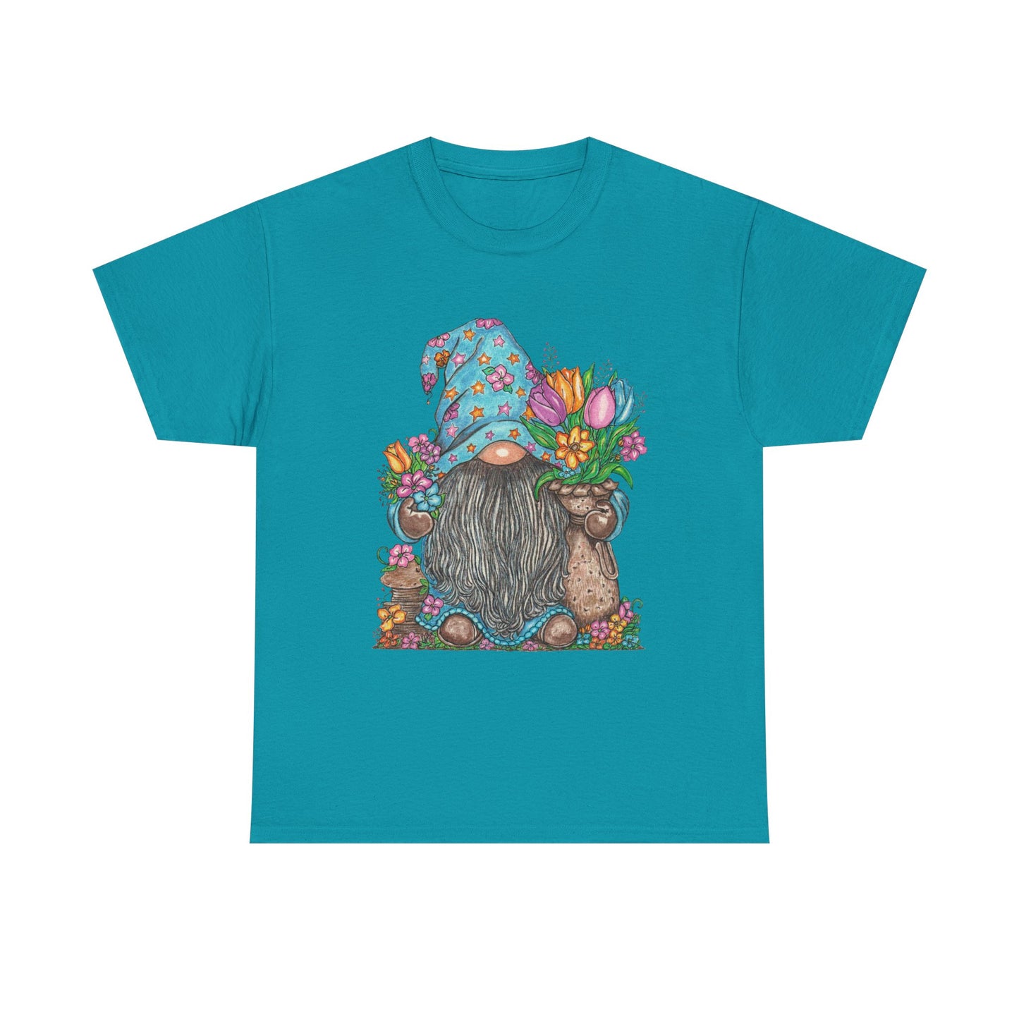 Gardening Gnome Unisex Heavy Cotton Tee