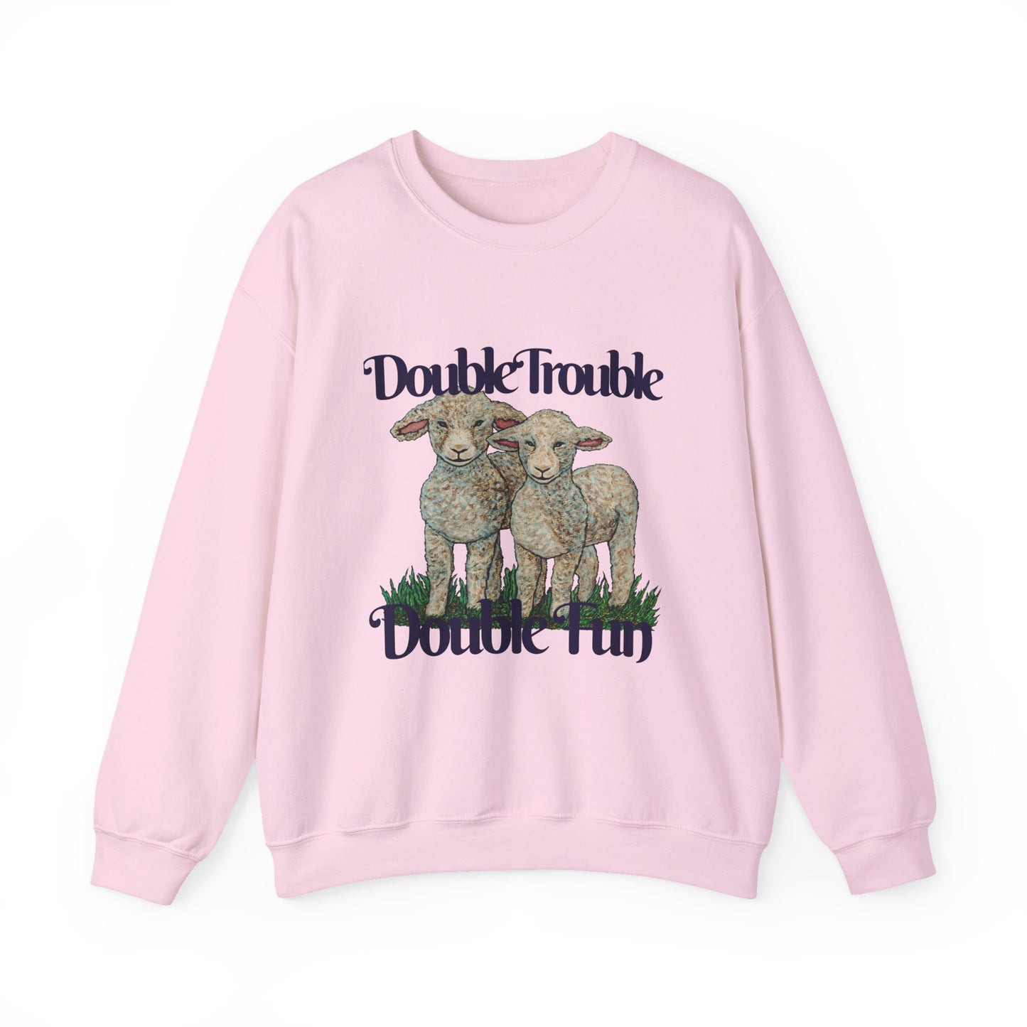 Double Trouble Double Fun Unisex Heavy Blend™ Crewneck Sweatshirt