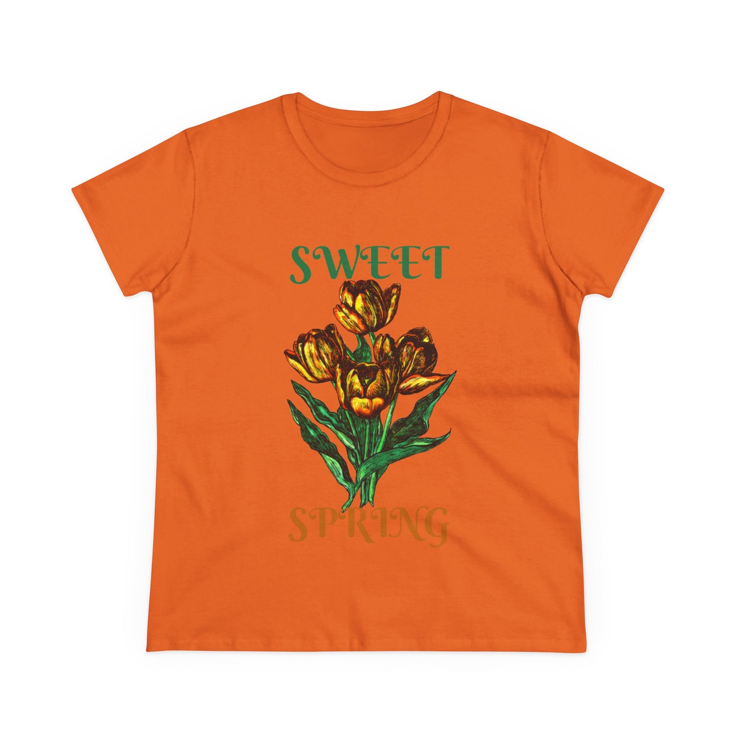 Sweet Spring Women's Midweight Cotton Tee