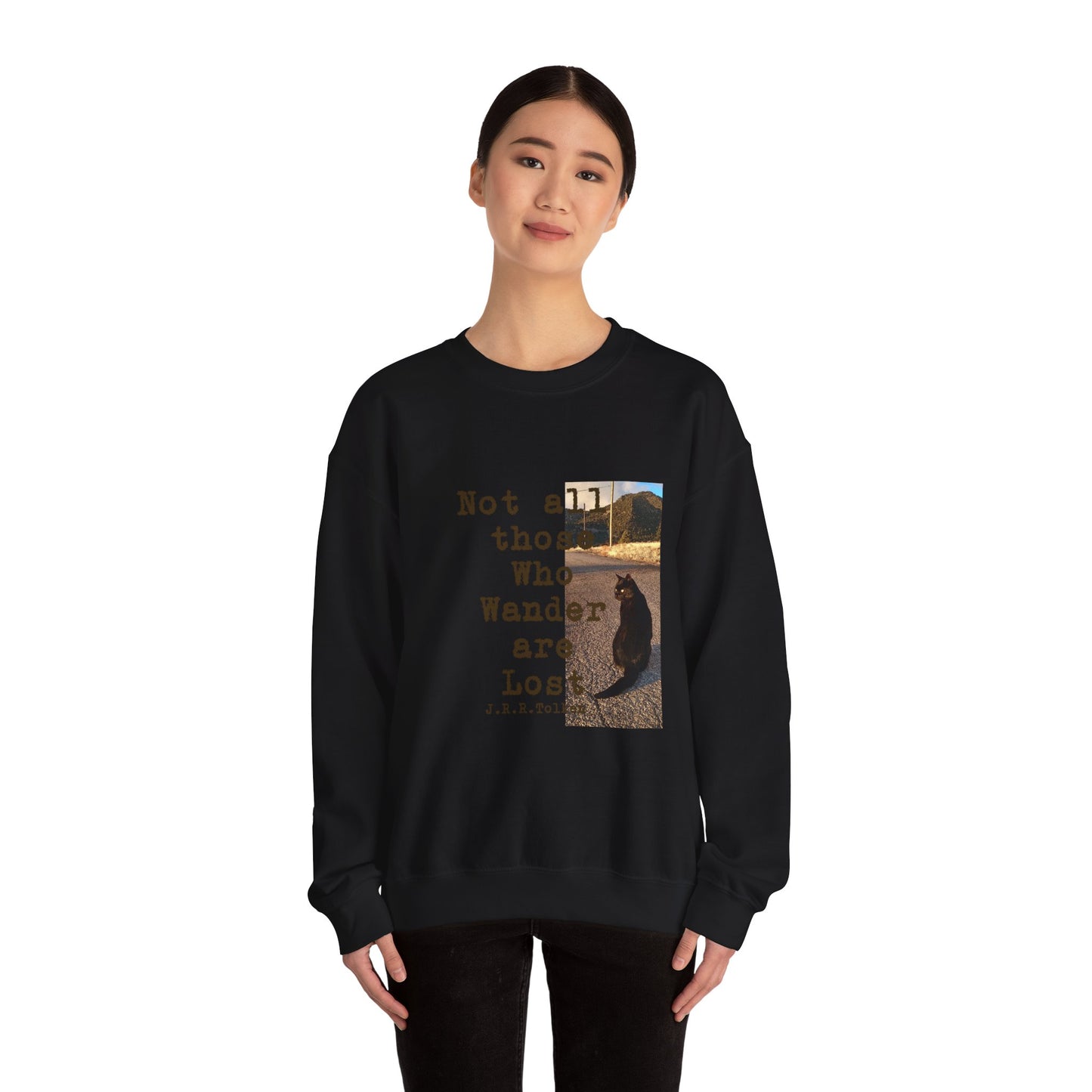 Wandering Kitty Unisex Heavy Blend™ Crewneck Sweatshirt