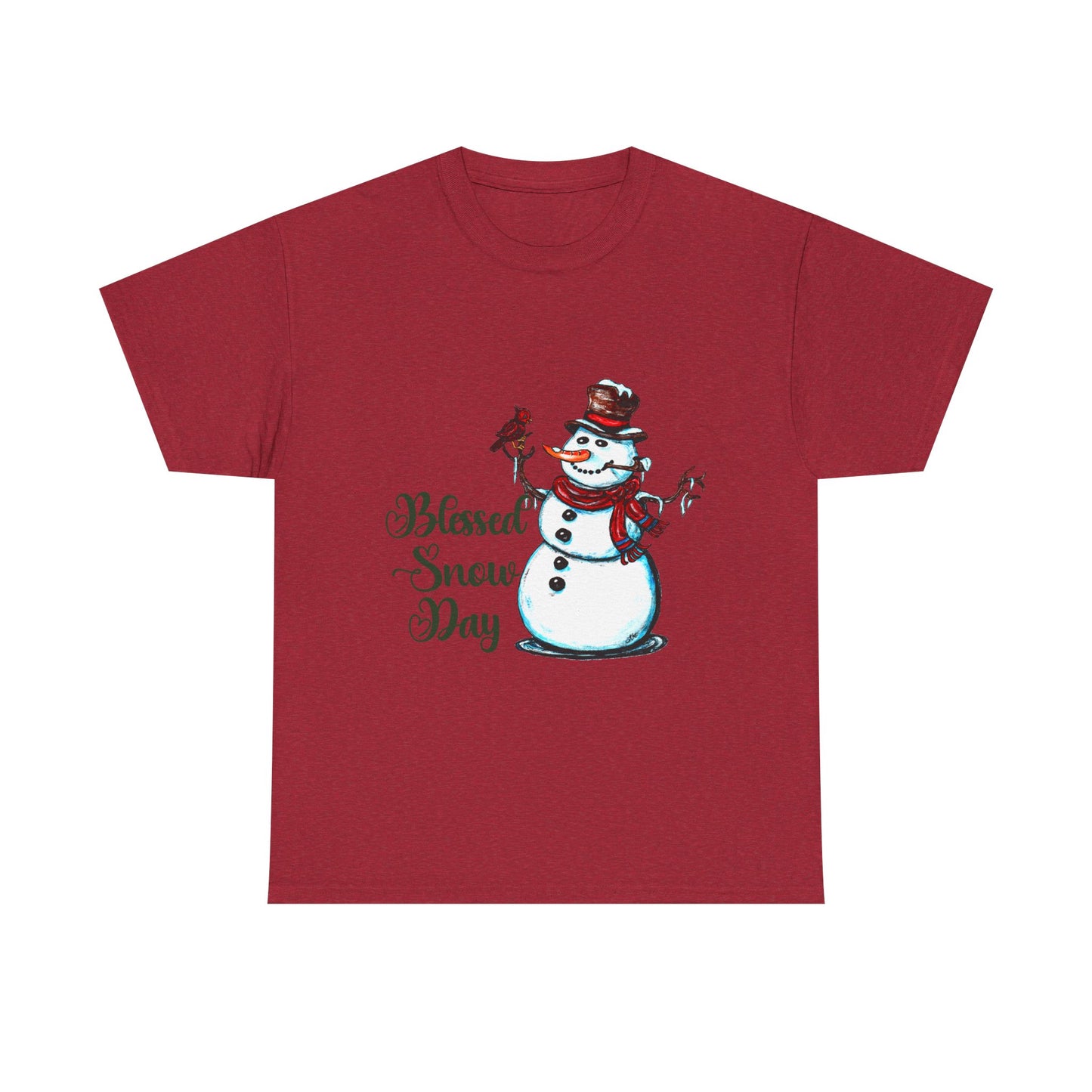 Blessed Snow Day Unisex Heavy Cotton Tee