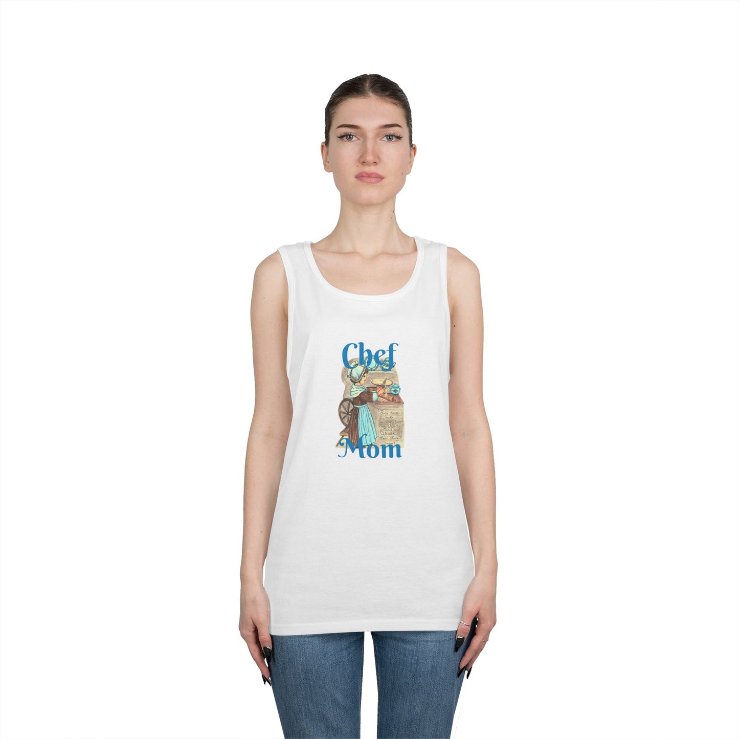 Chef Mom Unisex Heavy Cotton Tank Top