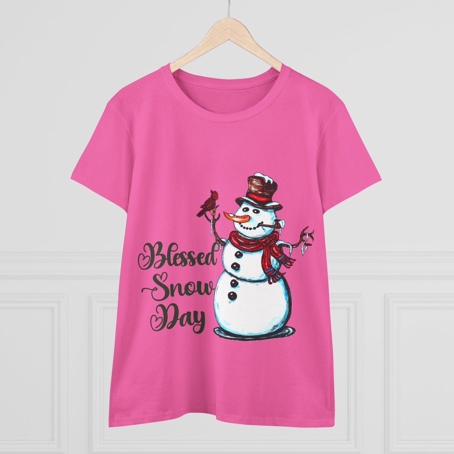 Blessed Snow Day Women's Midweight Cotton Tee