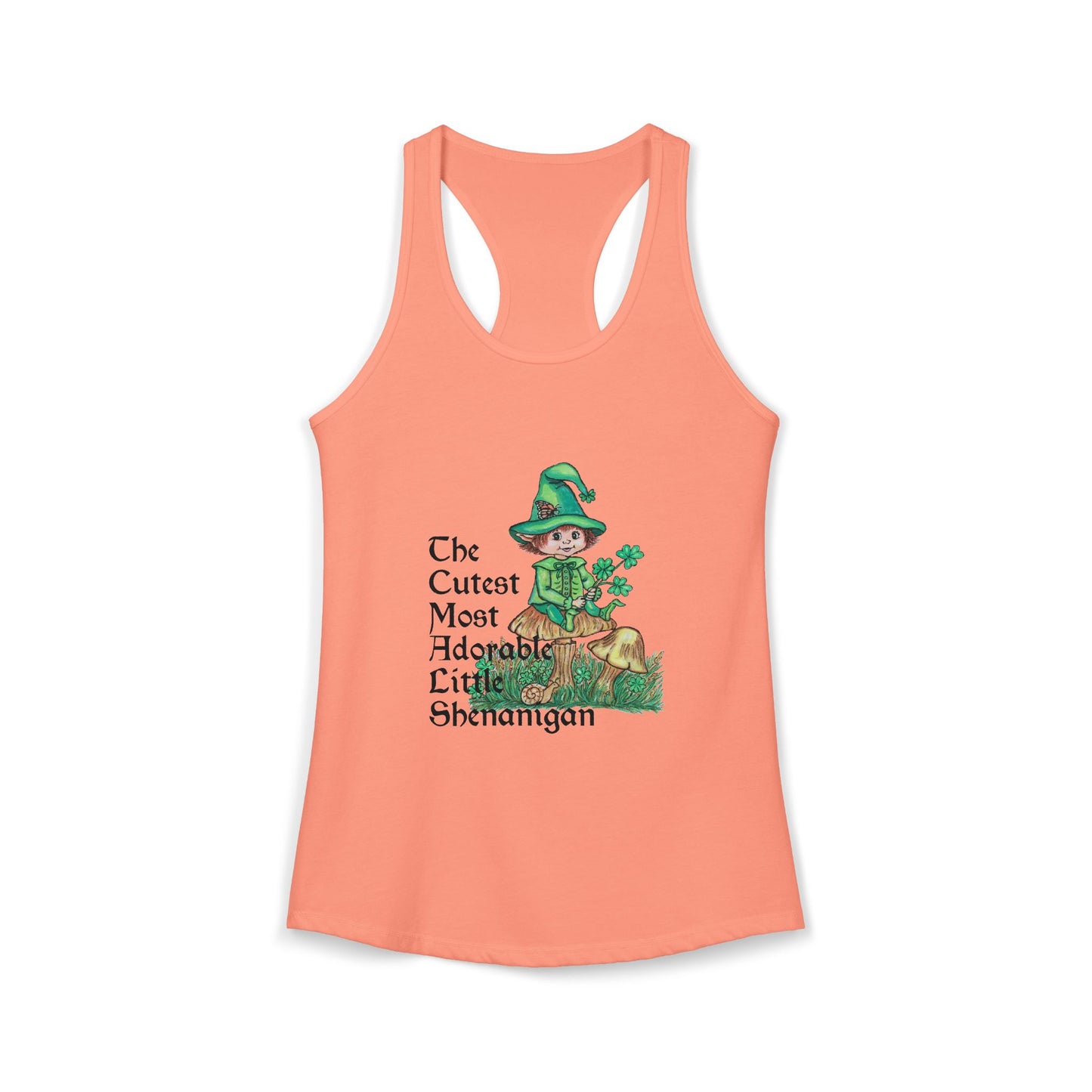 Cutest Leprechaun Women's Ideal Racerback Tank