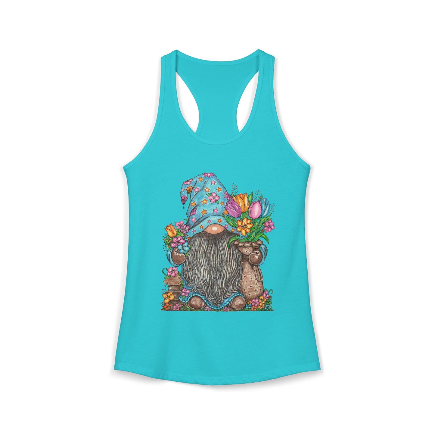 Gardening Gnome Women's Ideal Racerback Tank