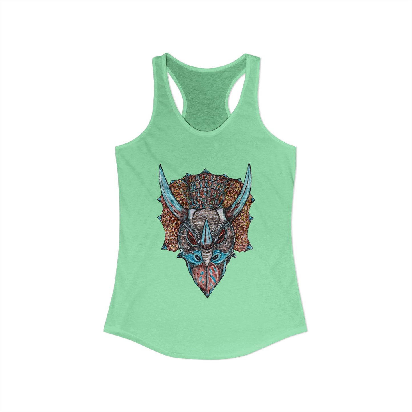 Triceratops Women's Ideal Racerback Tank