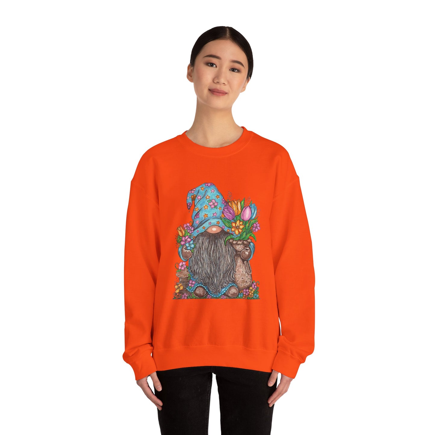 Gardening Gnome Unisex Heavy Blend™ Crewneck Sweatshirt