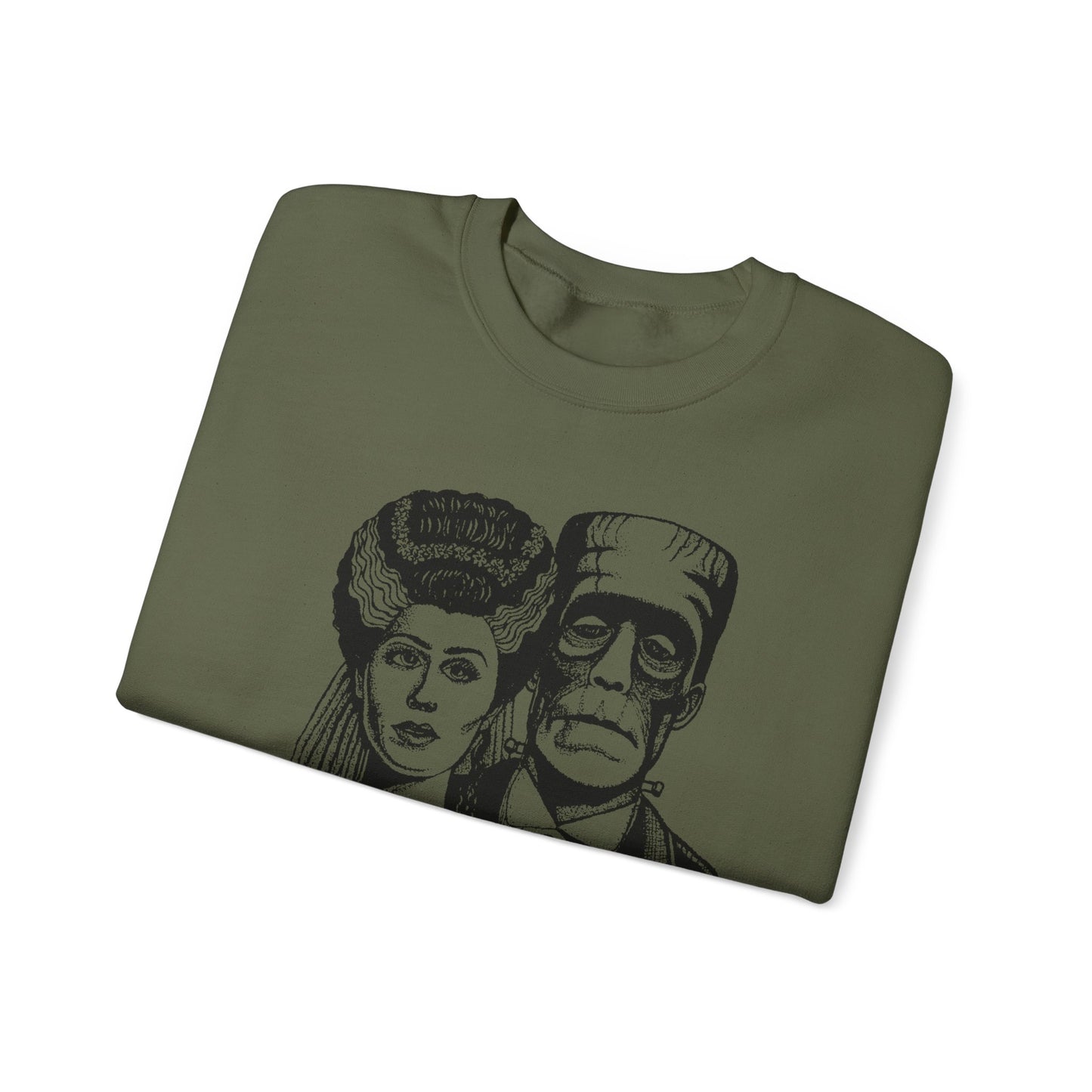 Frankenstein and Bride Unisex Heavy Blend™ Crewneck Sweatshirt