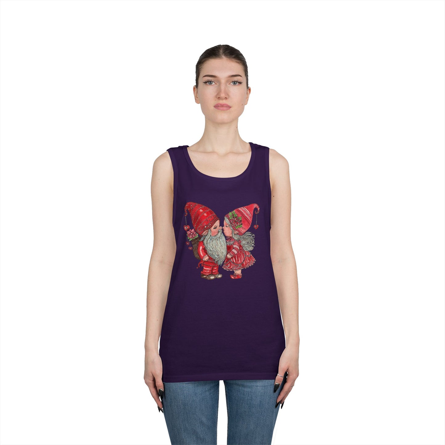 Gnome Lovers Unisex Heavy Cotton Tank Top