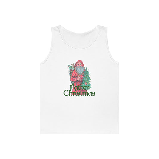 Father Christmas Unisex Heavy Cotton Tank Top