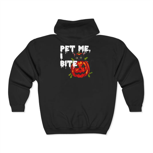 Pet me Unisex Heavy Blend™ Full Zip Hooded Sweatshirt