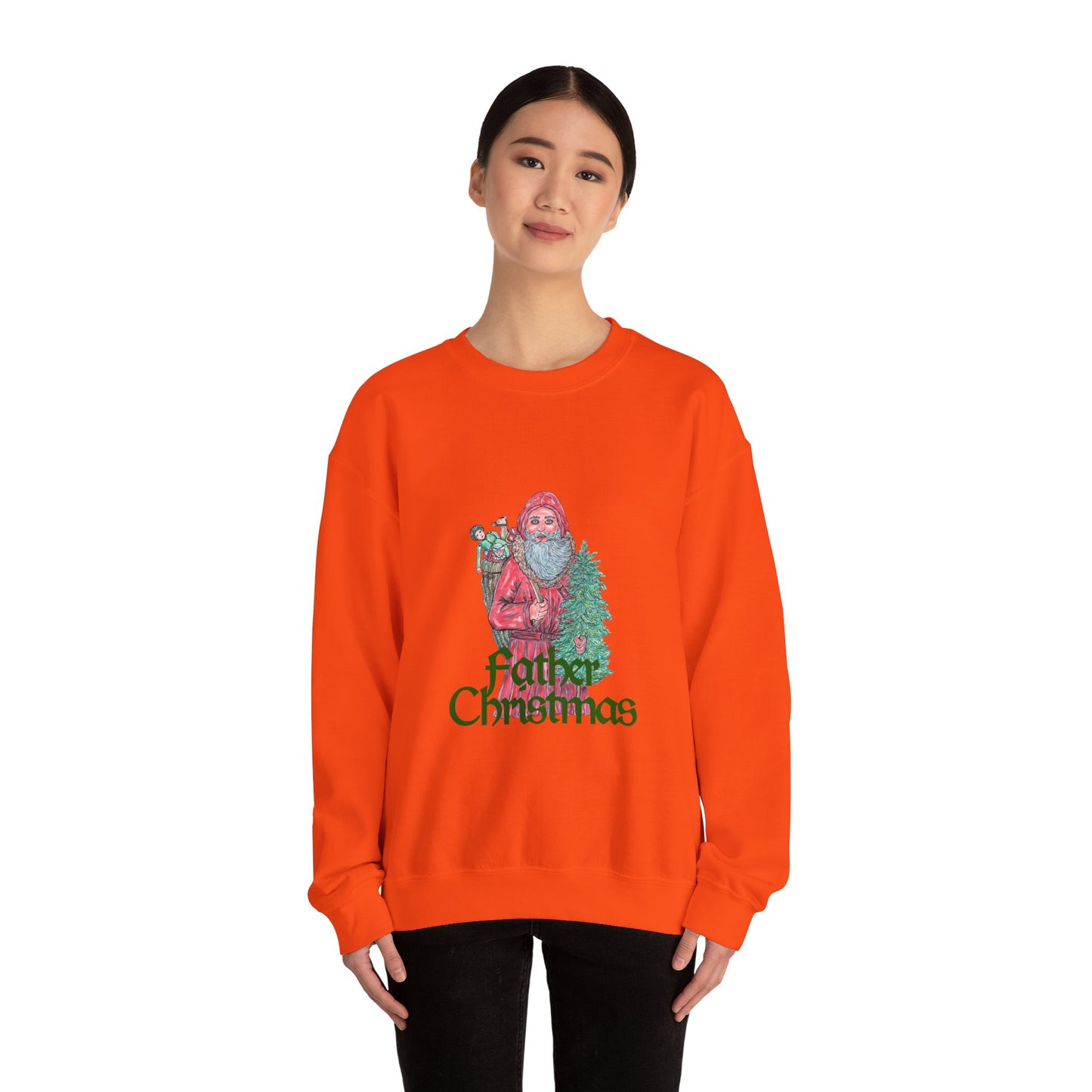 Father Christmas Unisex Heavy Blend™ Crewneck Sweatshirt