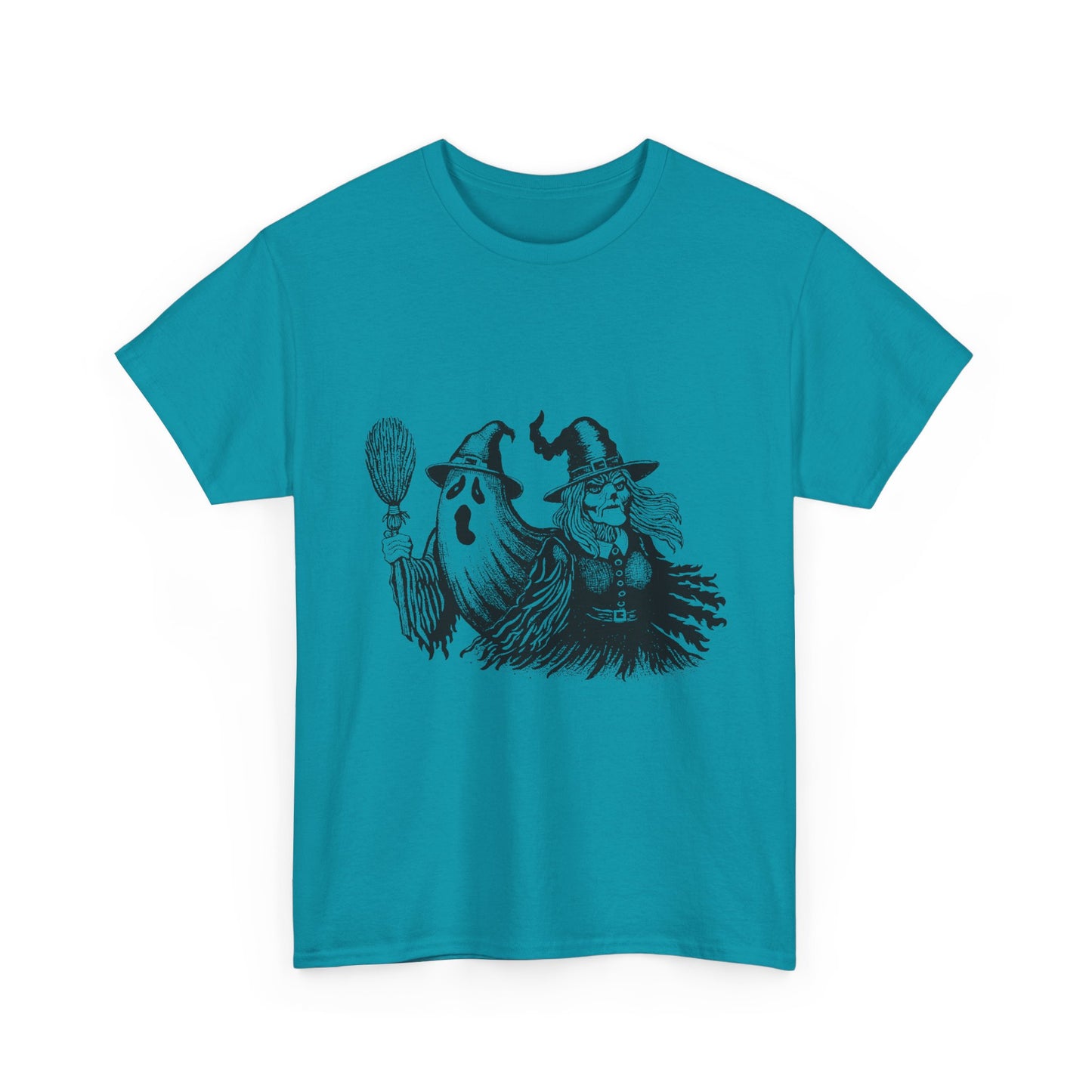 Ghost and Witch Unisex Heavy Cotton Tee