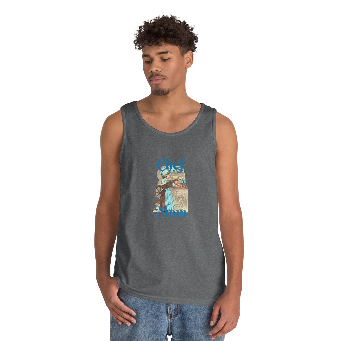 Chef Mom Unisex Heavy Cotton Tank Top