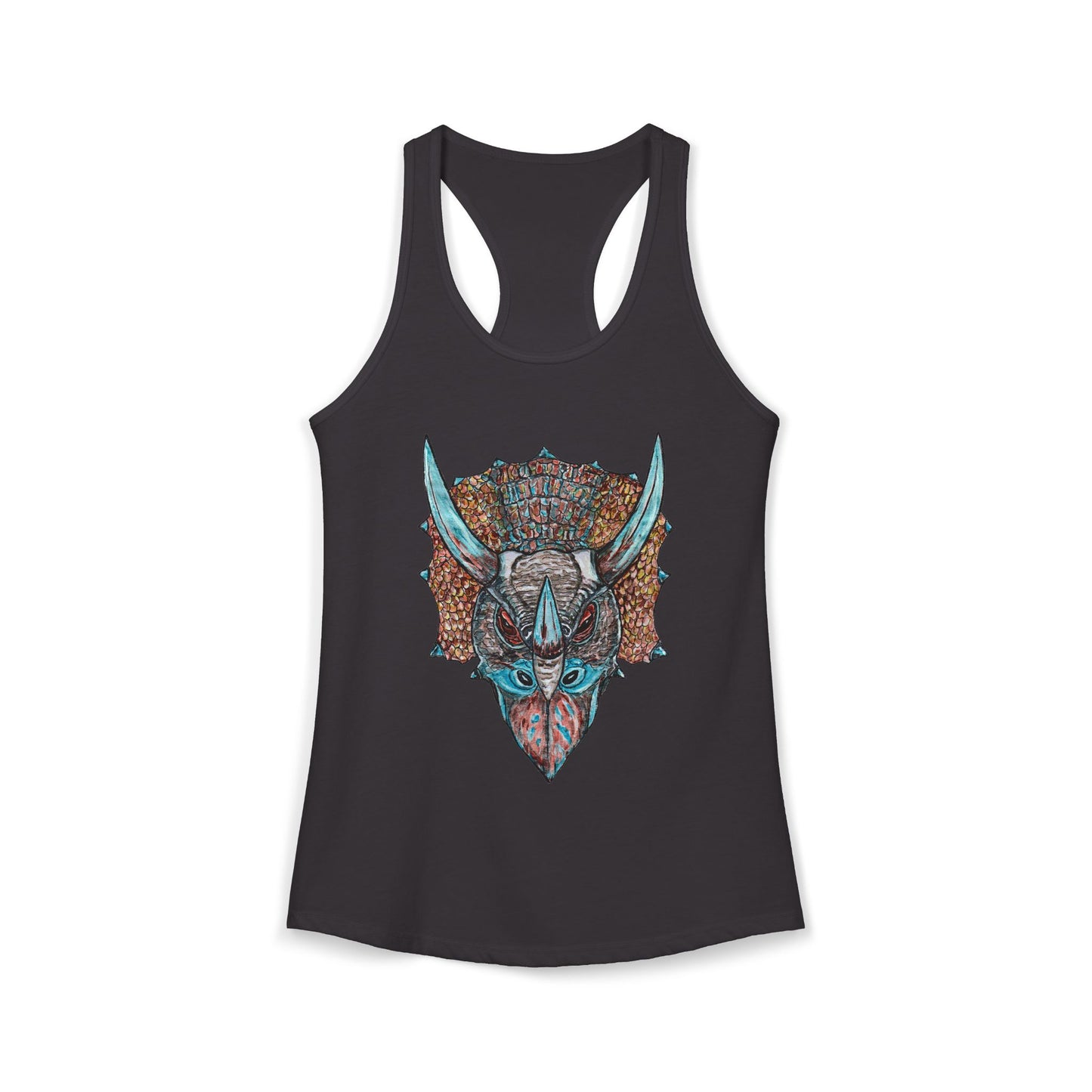 Triceratops Women's Ideal Racerback Tank