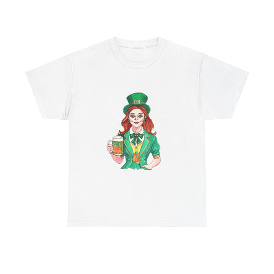 Paddys Day Cheers Unisex Heavy Cotton Tee