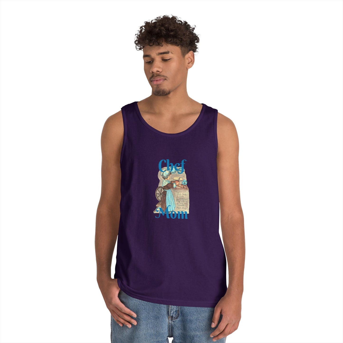 Chef Mom Unisex Heavy Cotton Tank Top