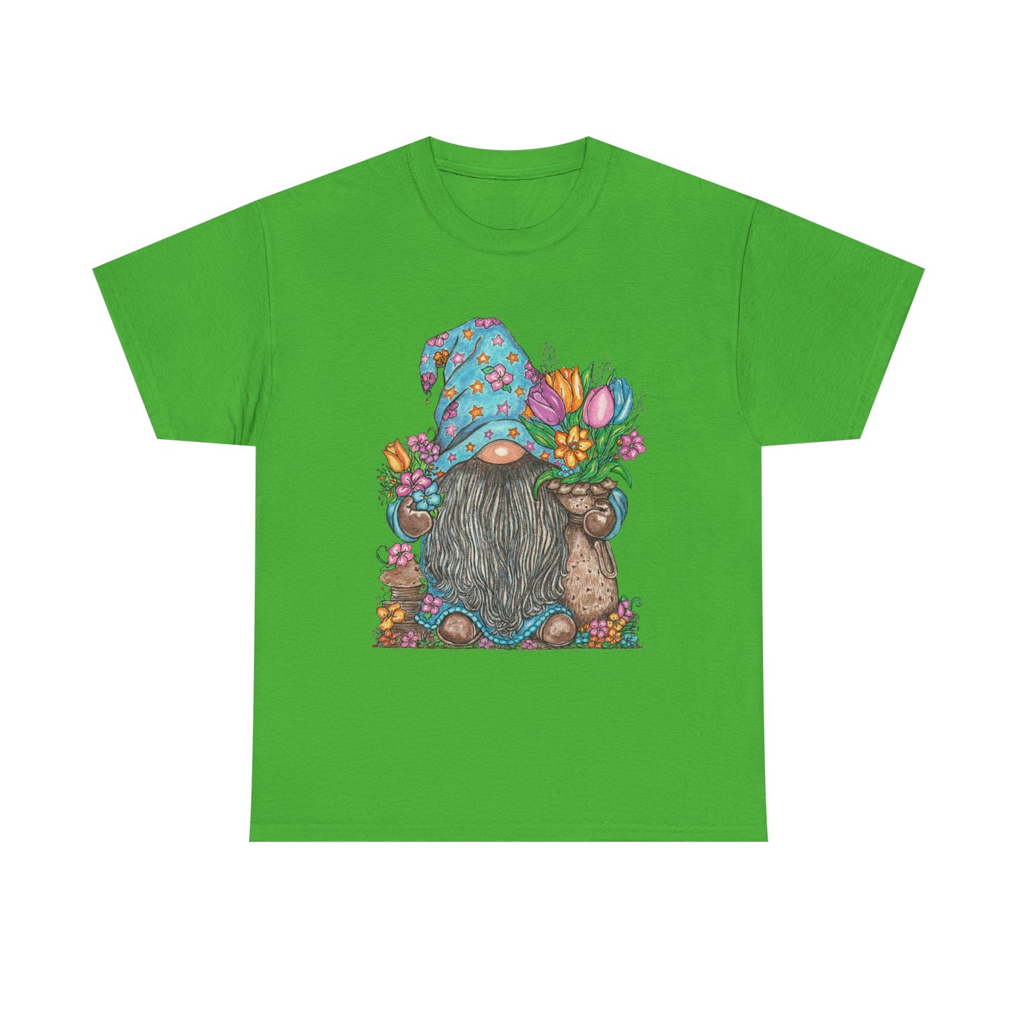Gardening Gnome Unisex Heavy Cotton Tee