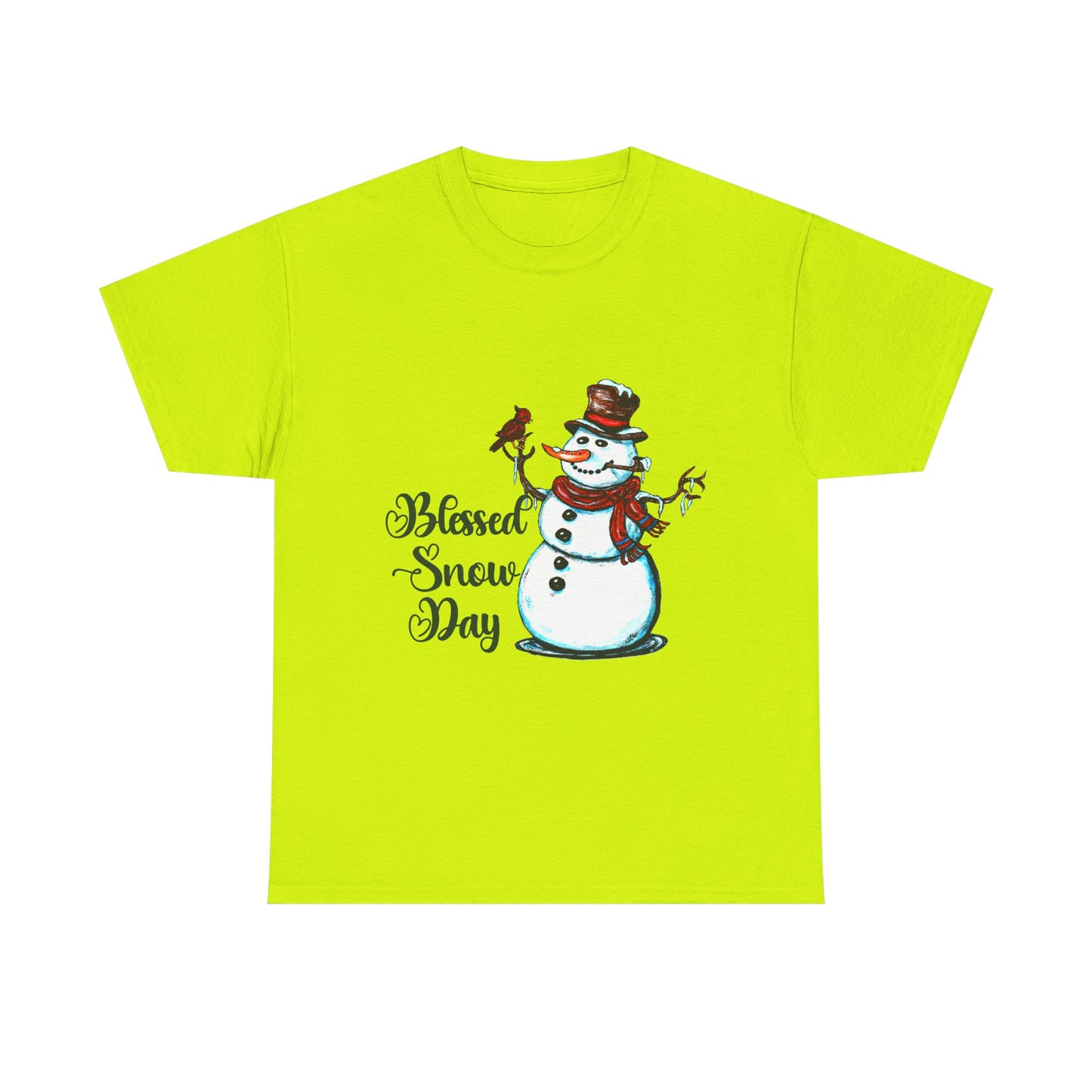 Blessed Snow Day Unisex Heavy Cotton Tee