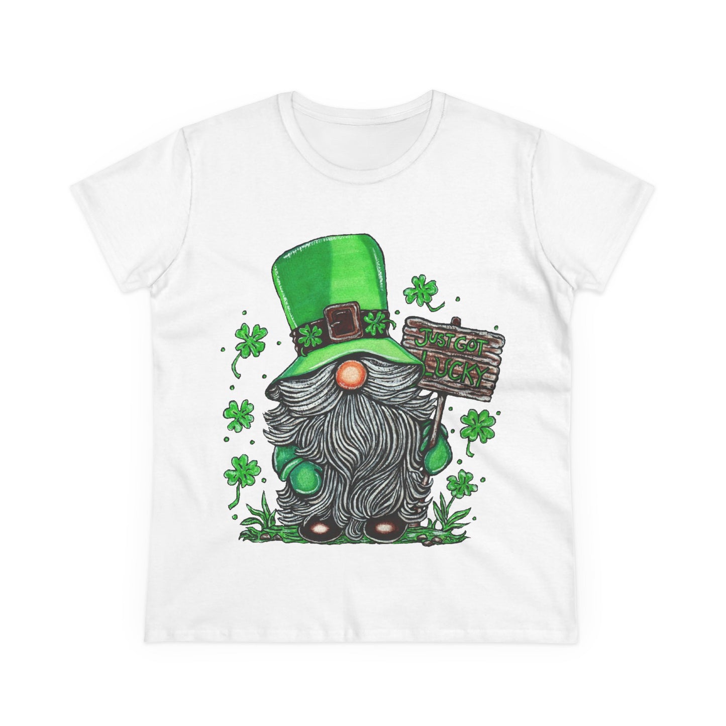 Gnomish Leprechaun Women's Midweight Cotton Tee