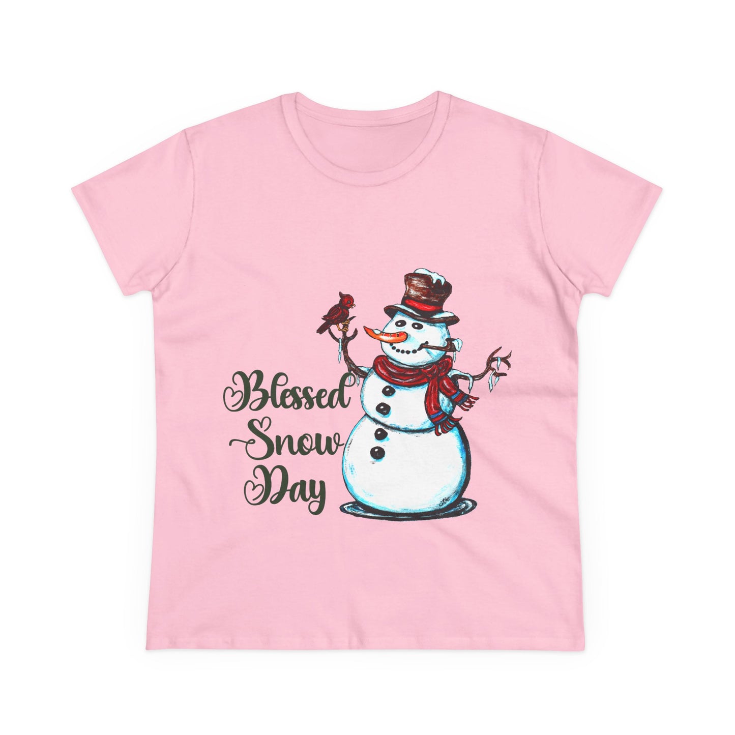 Blessed Snow Day Women's Midweight Cotton Tee