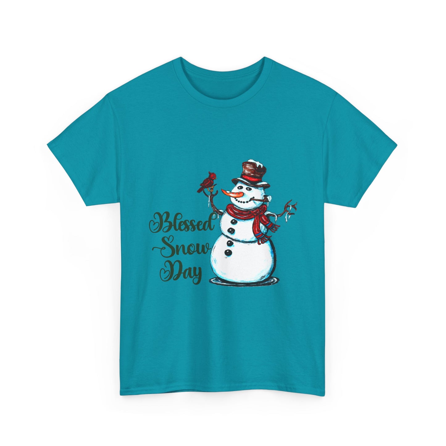 Blessed Snow Day Unisex Heavy Cotton Tee