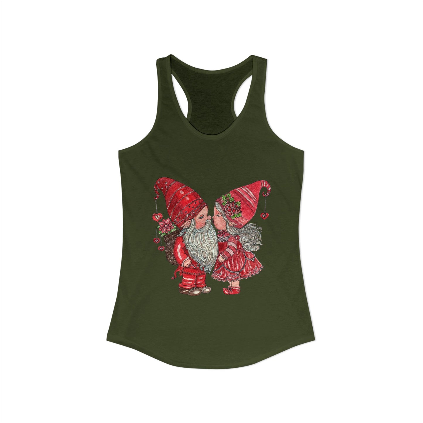 Gnome Lovers Women's Ideal Racerback Tank